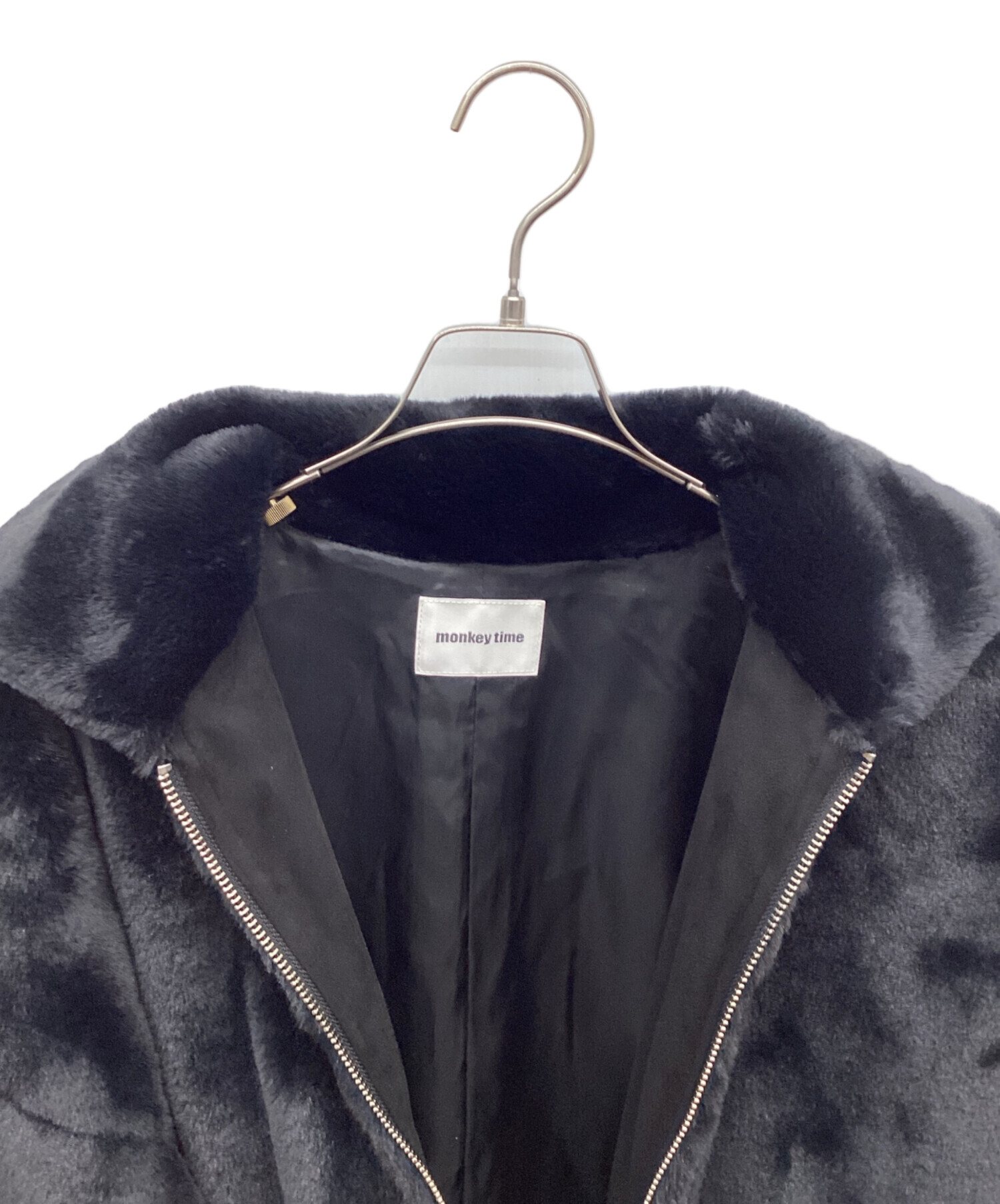 中古・古着通販】MONKEY TIME (モンキータイム) MT FAUX FUR ZIP BLSN