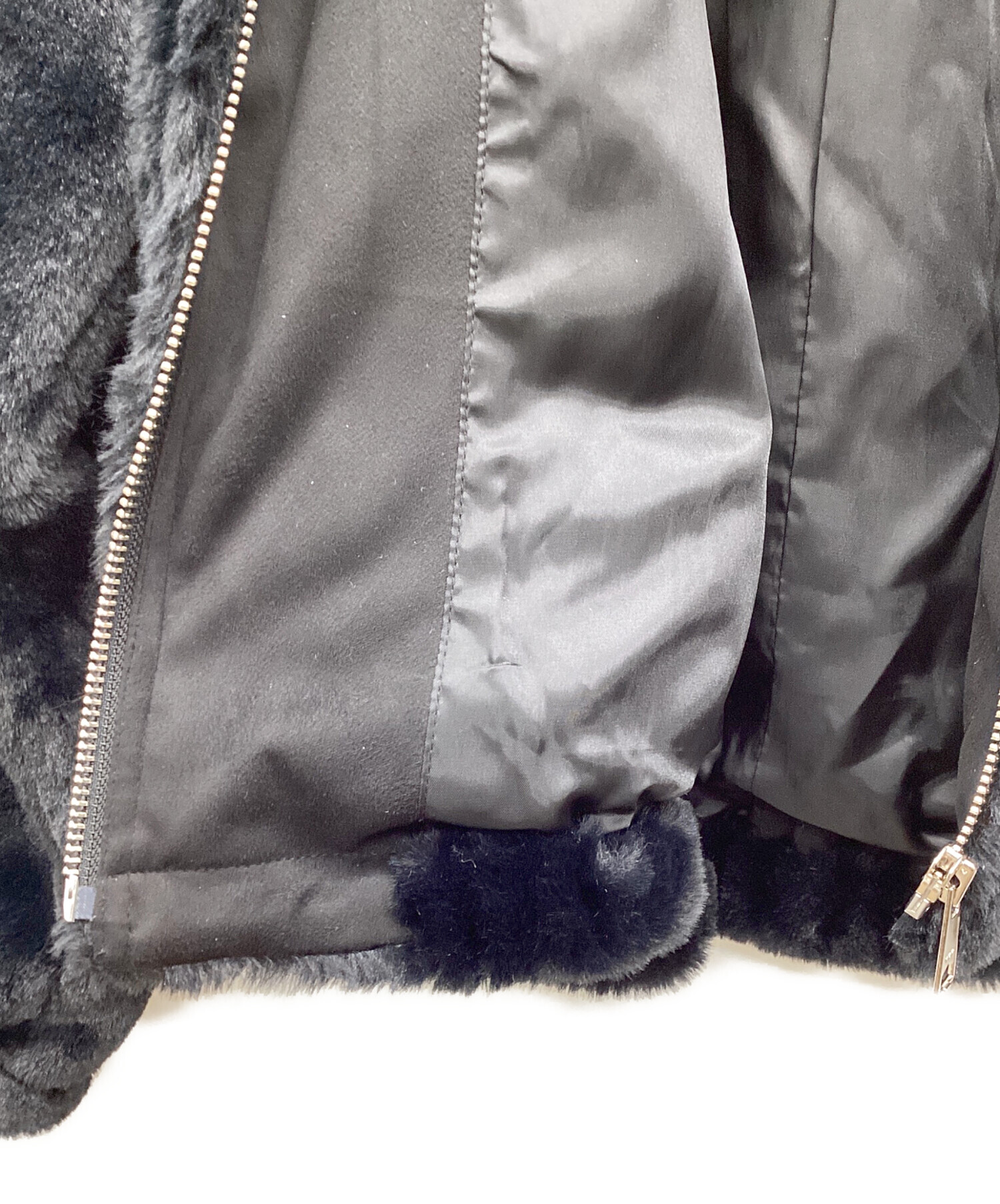 中古・古着通販】MONKEY TIME (モンキータイム) MT FAUX FUR ZIP BLSN 