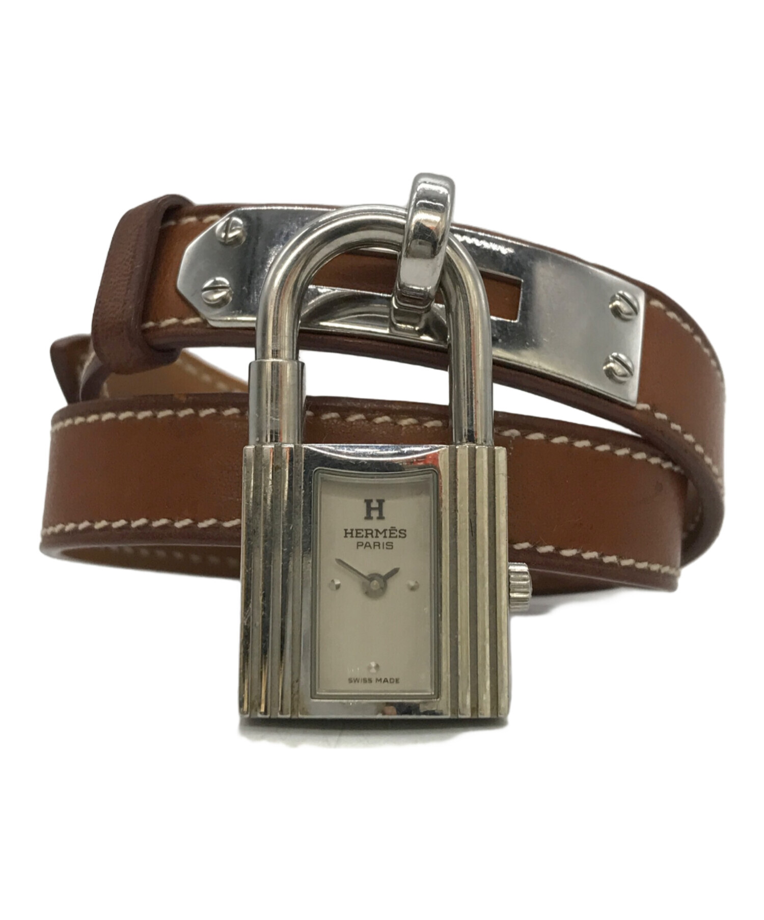 中古・古着通販】HERMES (エルメス) ケリーウォッチ ブラウン 
