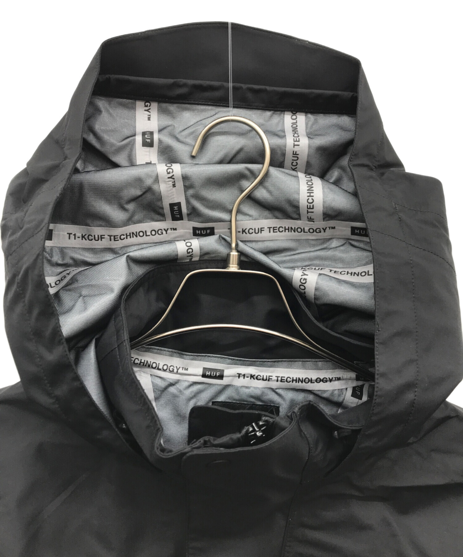 中古・古着通販】HUF (ハフ) OG LOGO 3L SHELL JACKET ブラック サイズ
