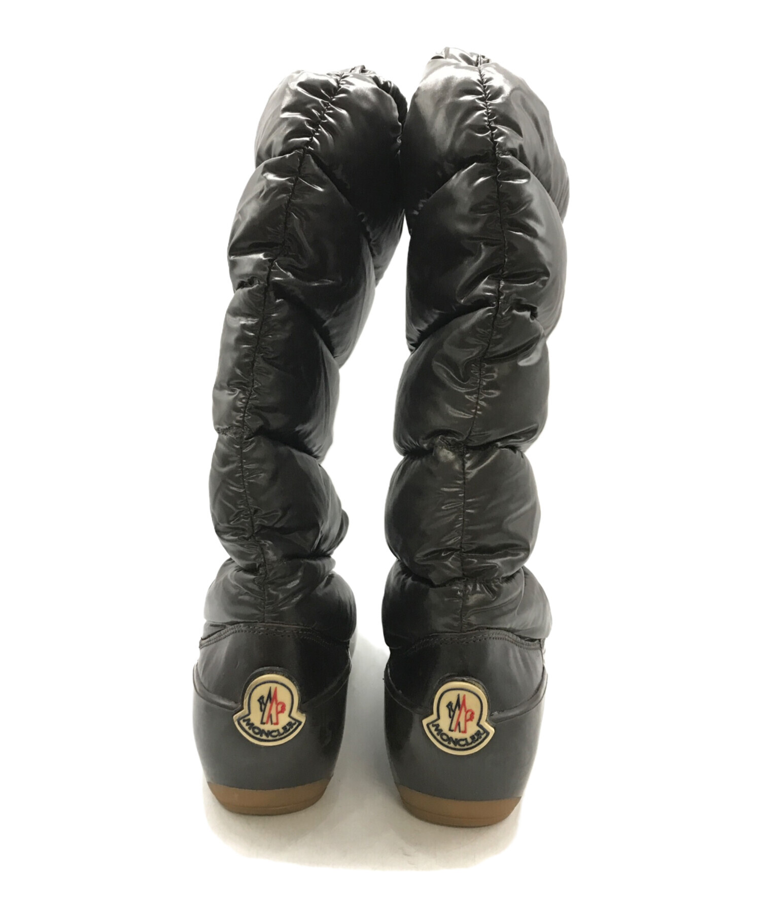 中古・古着通販】MONCLER (モンクレール) ダウンブーツ ブラウン