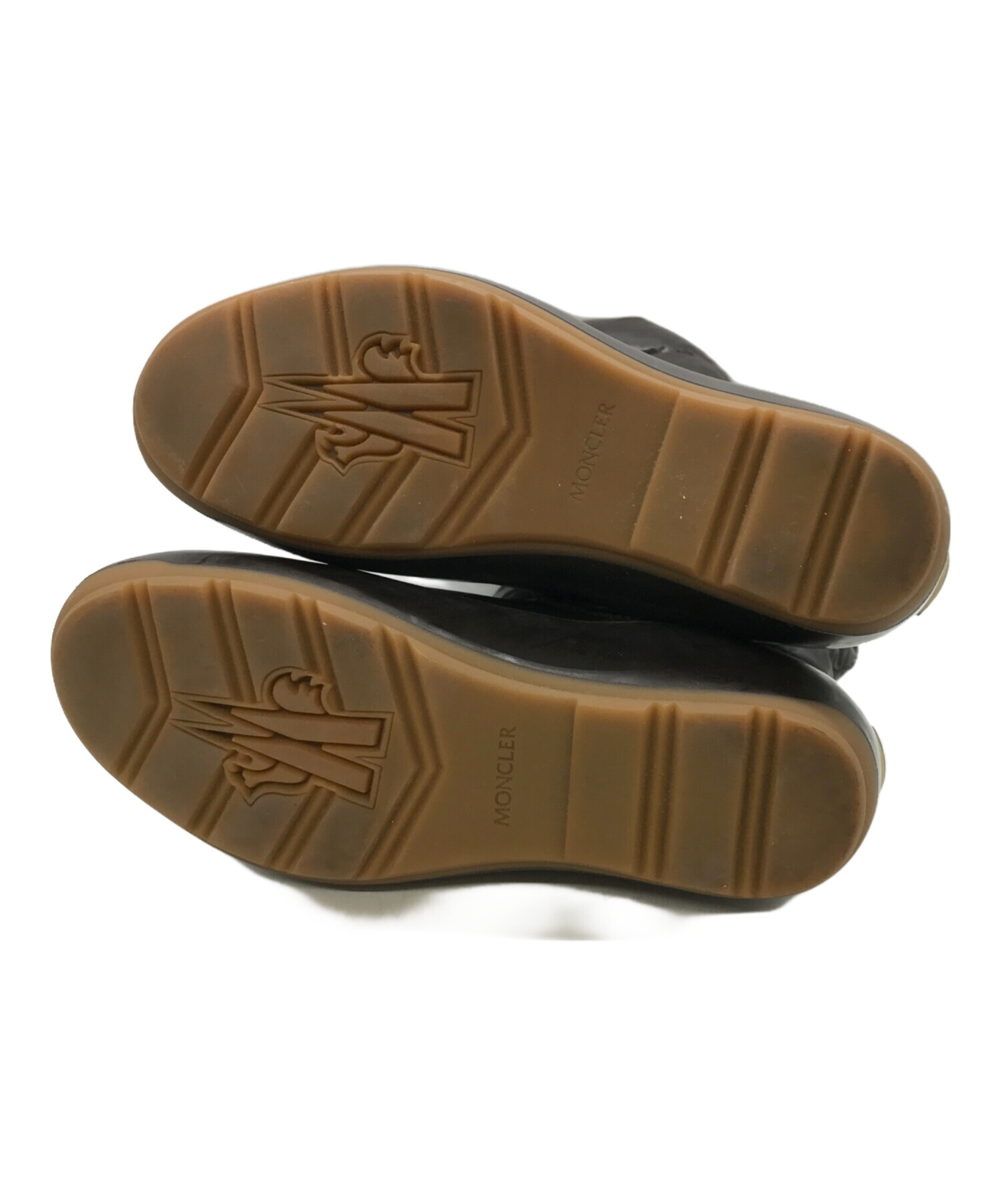 中古・古着通販】MONCLER (モンクレール) ダウンブーツ ブラウン