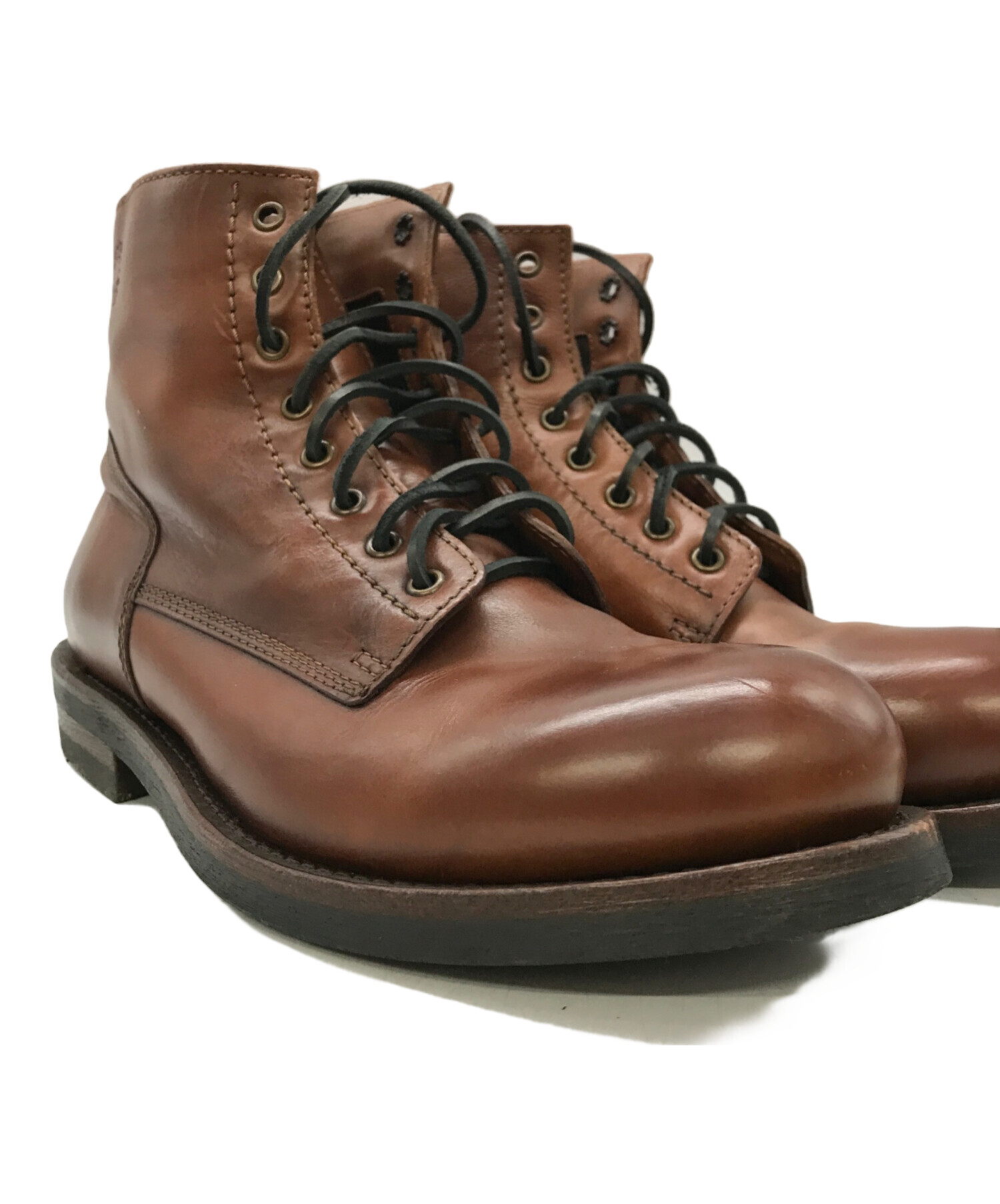 中古・古着通販】BUTTERO (ブッテロ) ワークブーツ ブラウン サイズ:42