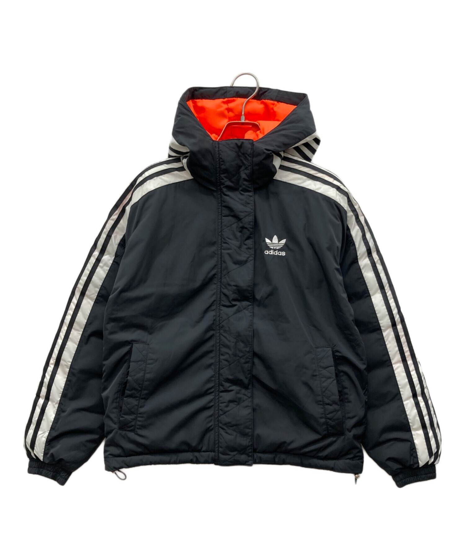 中古・古着通販】adidas (アディダス) 中綿ジャケット ブラック サイズ 