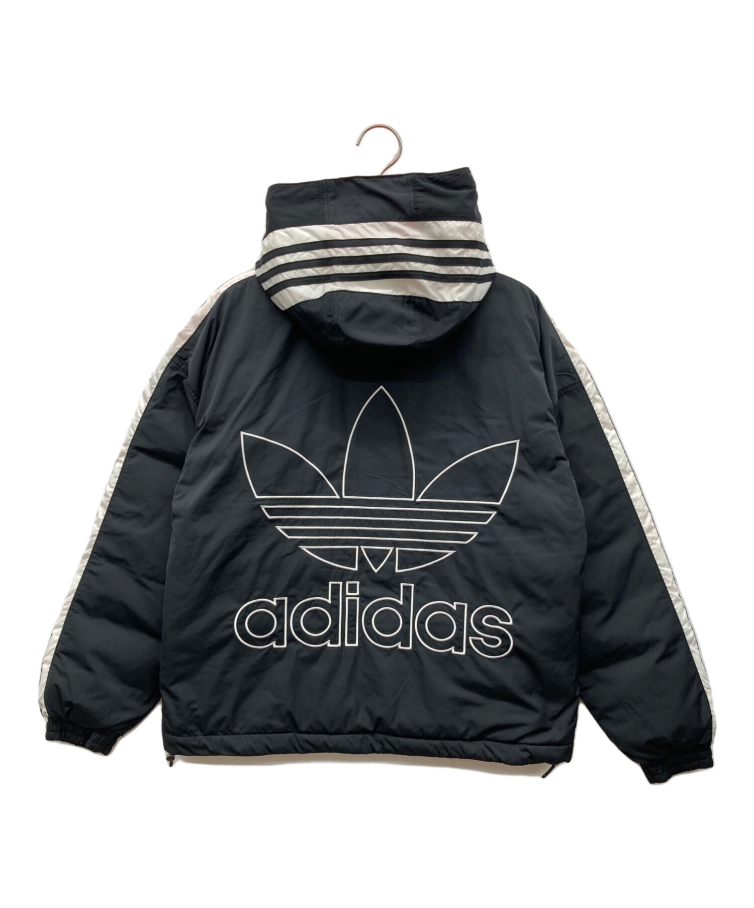 中古・古着通販】adidas (アディダス) 中綿ジャケット ブラック サイズ 