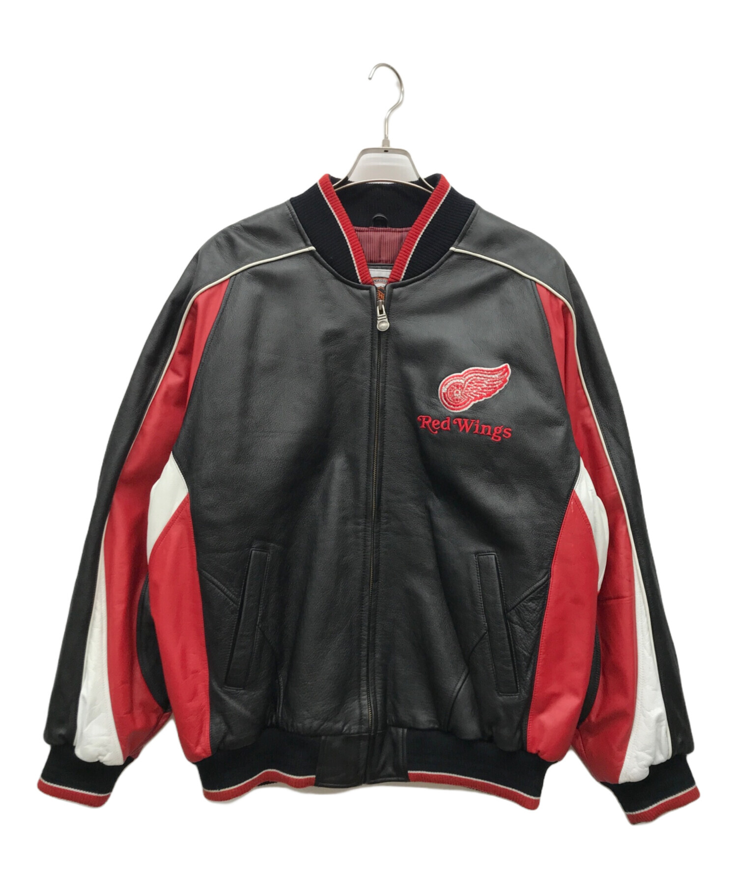 中古・古着通販】NHL (エヌエイチエル) レザージャケット ブラック