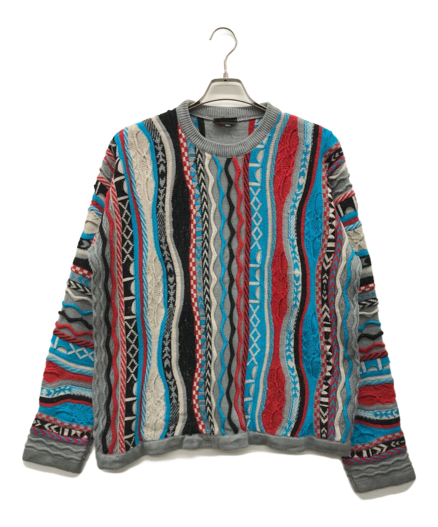 中古・古着通販】COOGI (クージー) 3Dニット マルチカラー サイズ:不明 