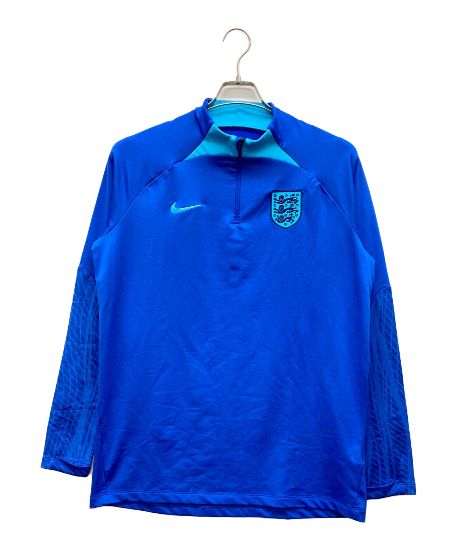中古・古着通販】NIKE (ナイキ) ハーフジップカットソー ブルー サイズ 