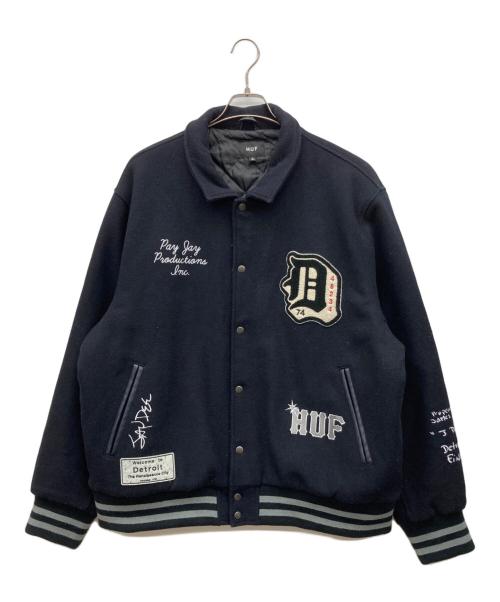 中古・古着通販】HUF (ハフ) スタジャン ネイビー サイズ:XL｜ブランド