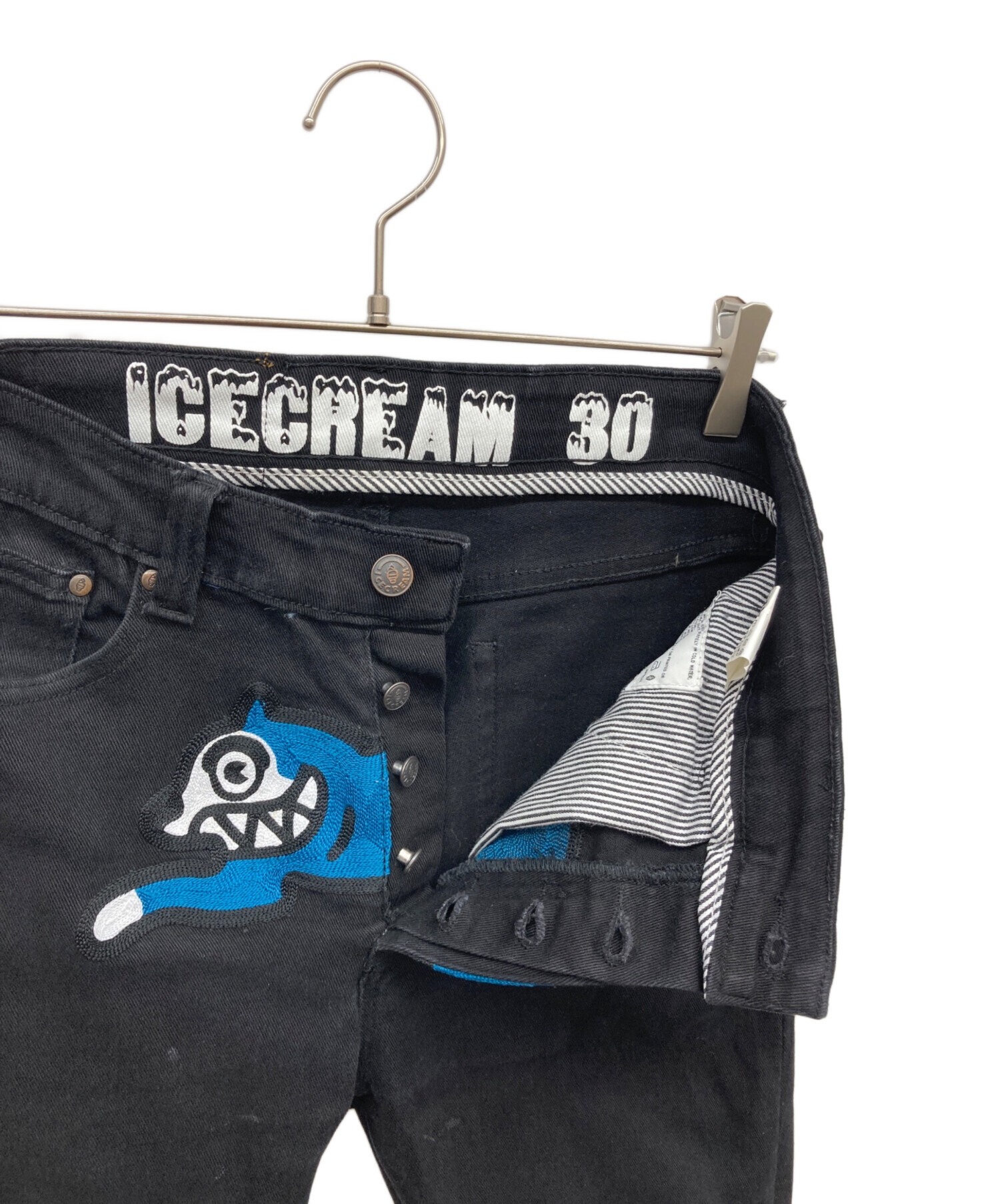 中古・古着通販Ice Cream (アイスクリーム) スキニーパンツ ブラック