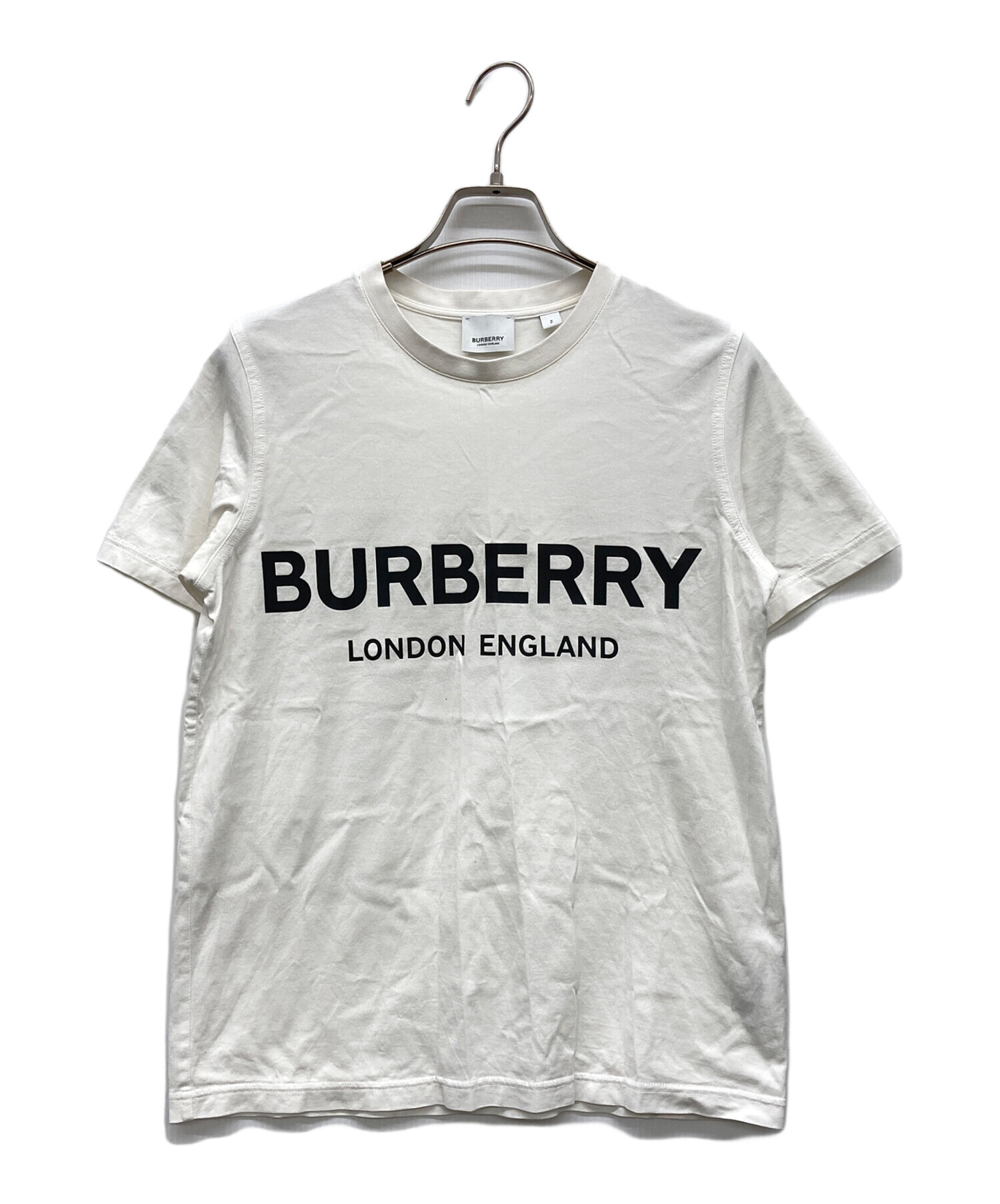 中古・古着通販】BURBERRY (バーバリー) BURBERRYロゴTシャツ ホワイト