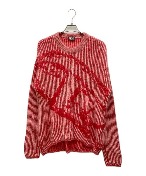 DIESEL 星形編み込みレッドセーター Amazon | [Diesel] (ディーゼル) メンズ ニット ケーブルニット