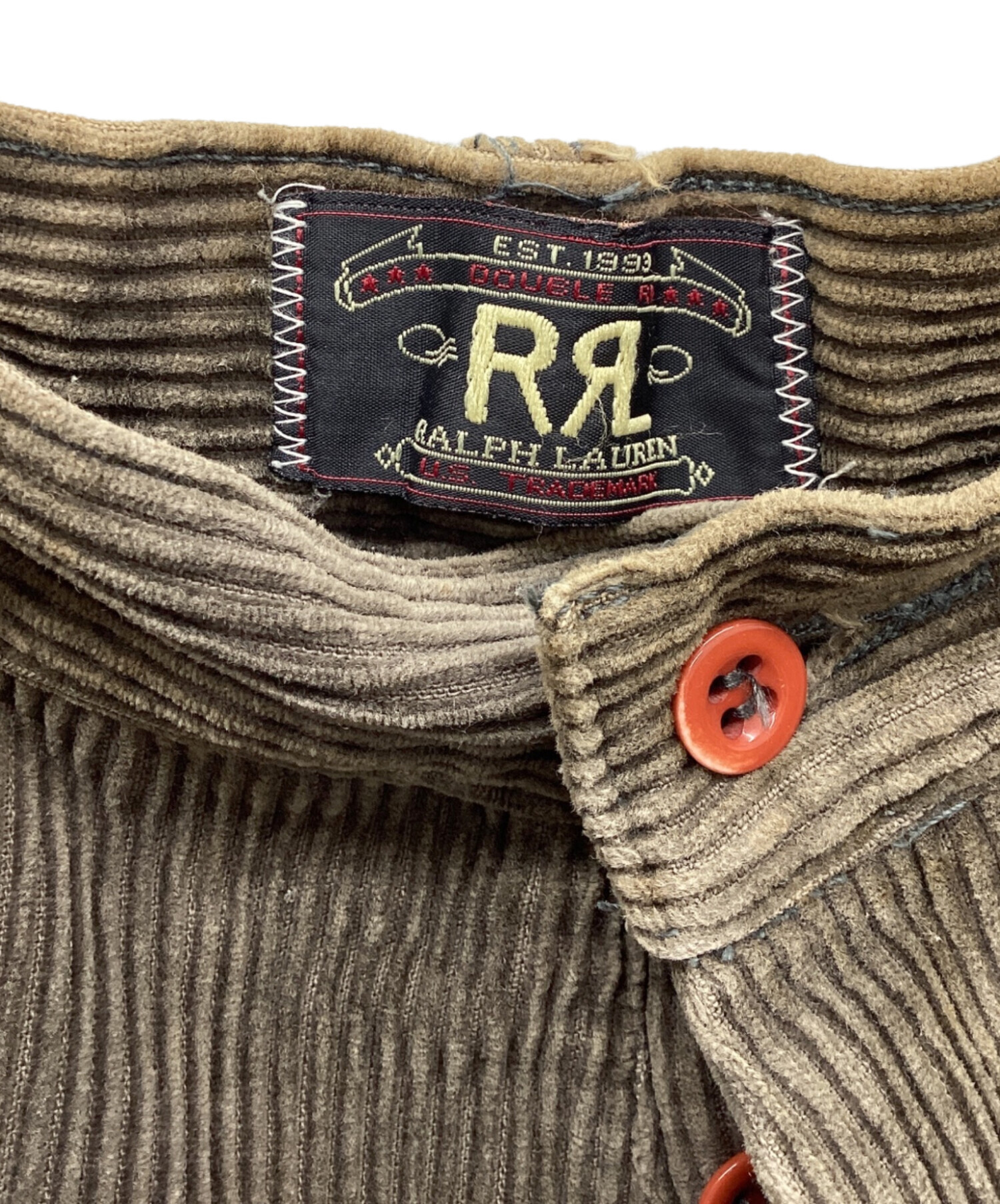 【激レア】vintage RRL 三ツ星 太畝コーデュロイ パンツ 激レア】vintage RRL 三ツ星 太畝コーデュロイ パンツ