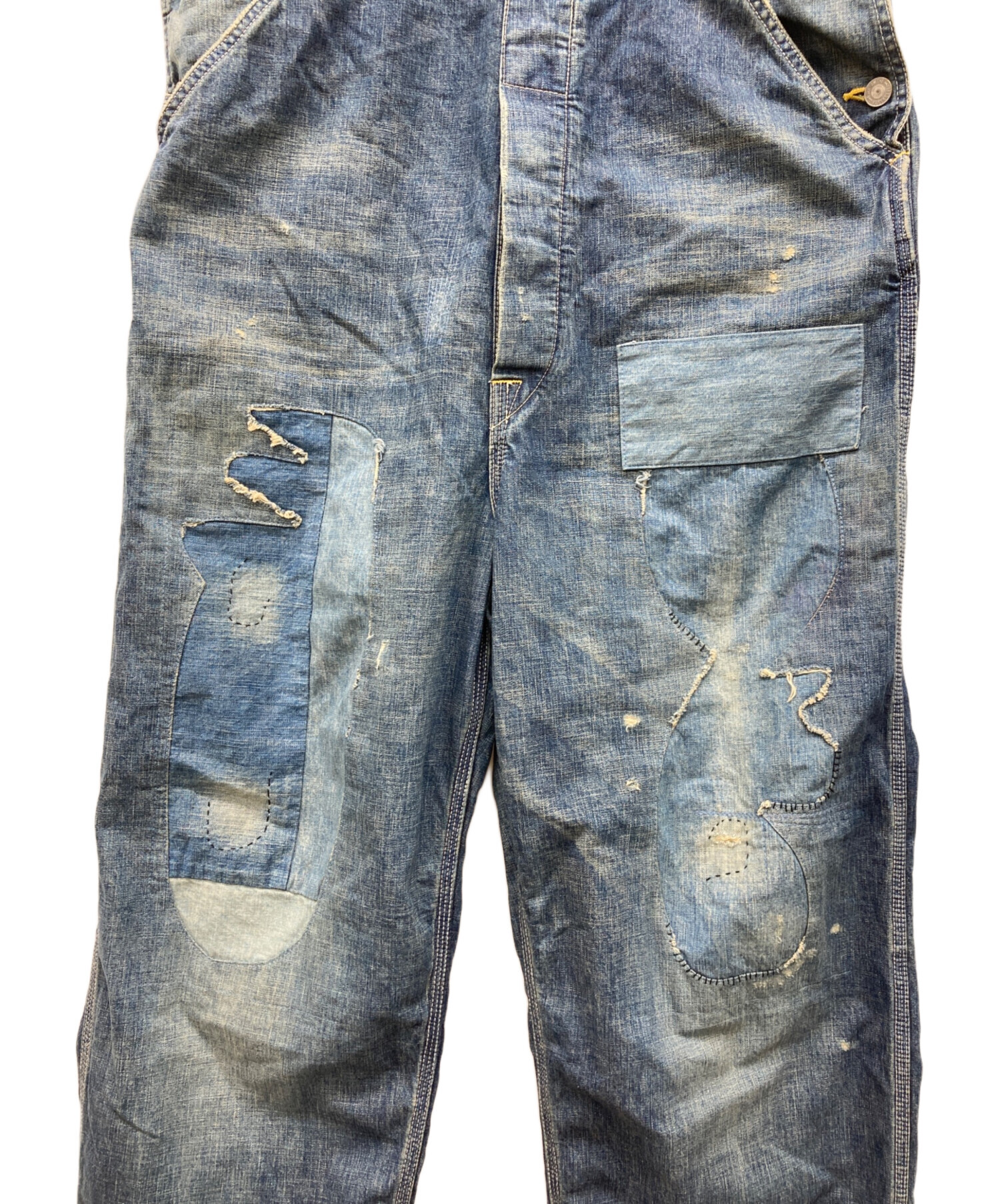 デンハム　オーバーオール　L-XL　オーバーオール　デニム 中古・古着通販】Denham (デンハム) デニムオーバーオール インディゴ