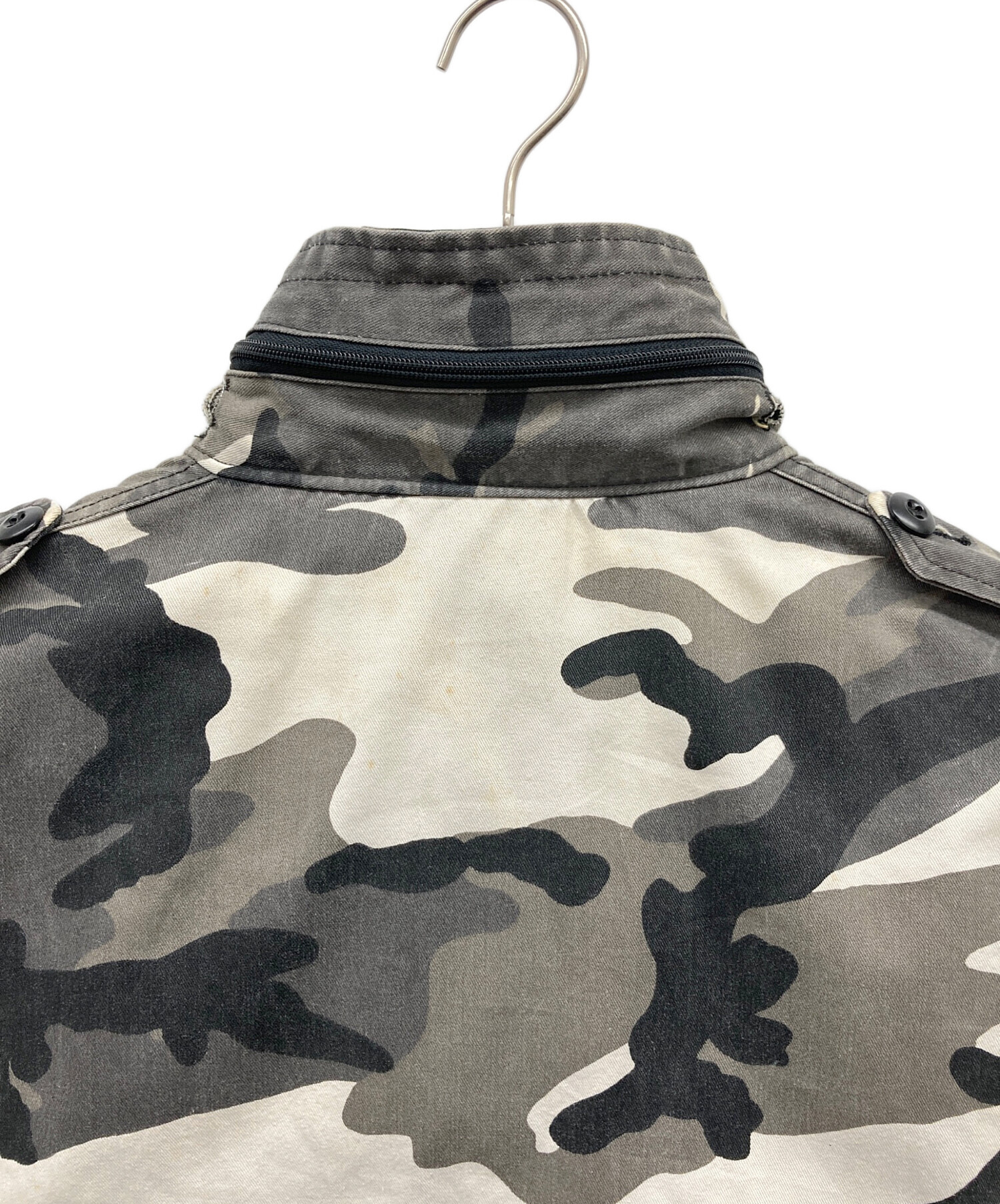 中古・古着通販】ALPHA (アルファ) カモフラ柄ジャケット グレー 