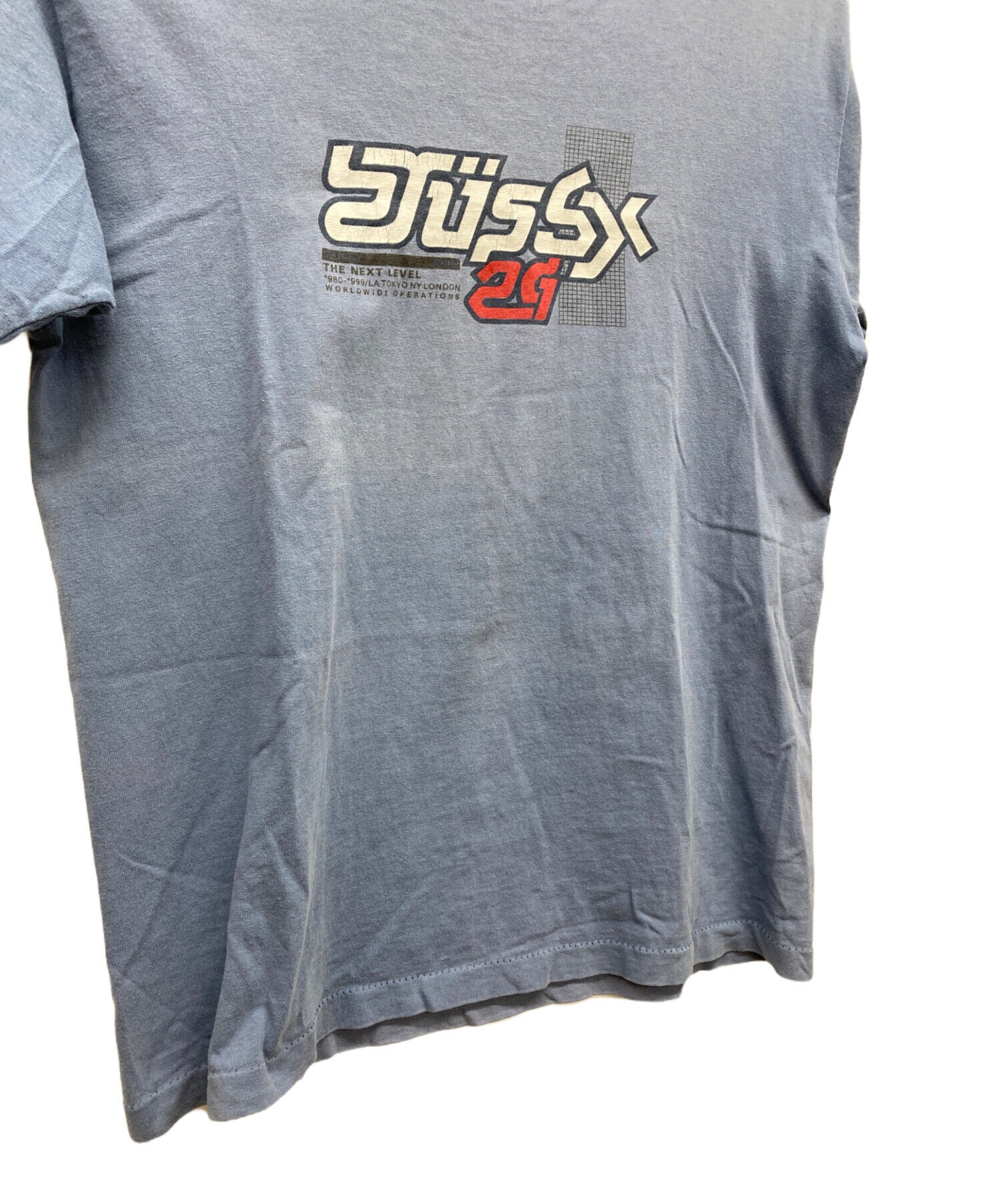 中古・古着通販】stussy (ステューシー) Tシャツ ネイビー サイズ:M 