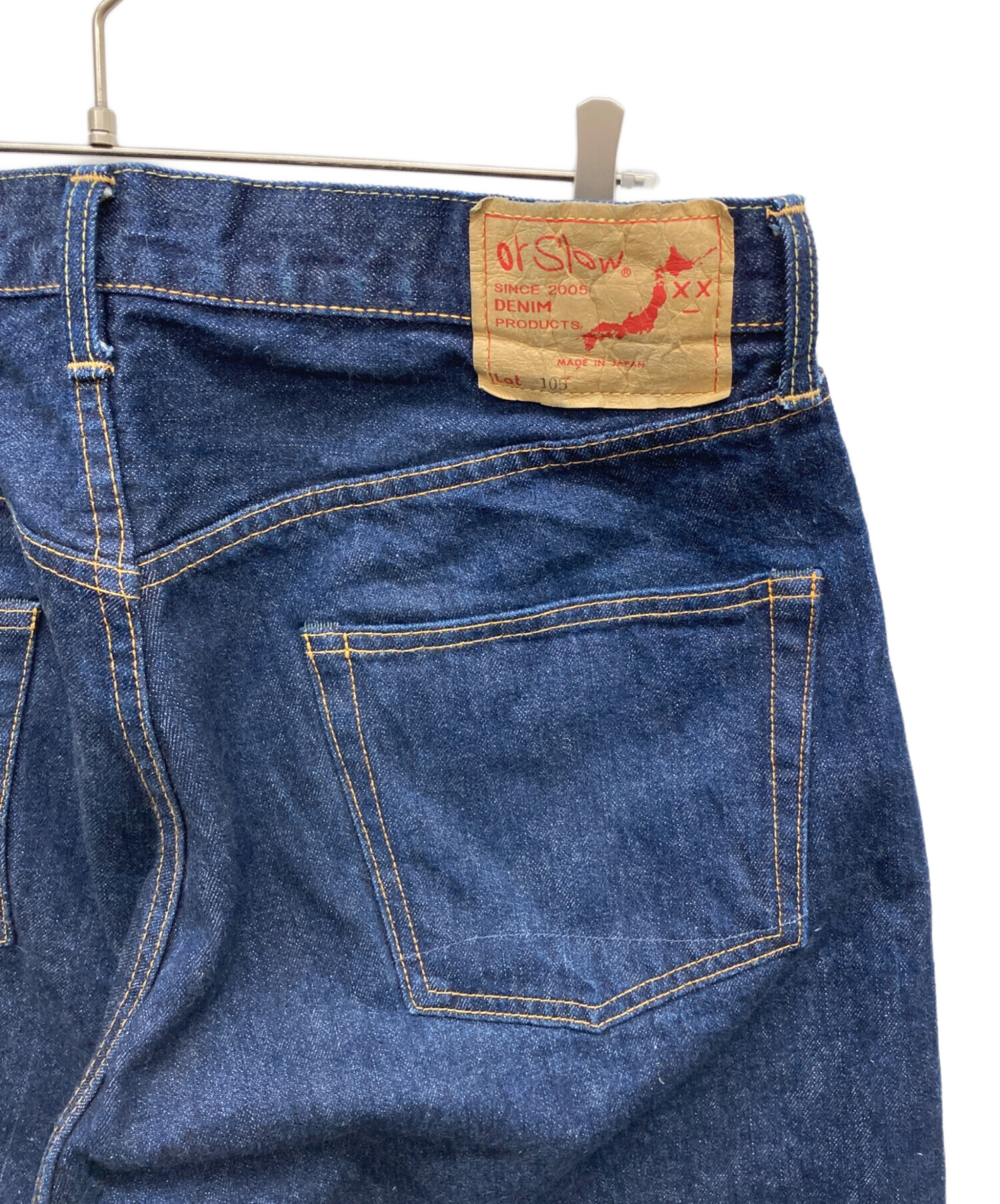 中古・古着通販】orSlow (オアスロウ) デニムパンツ インディゴ サイズ 