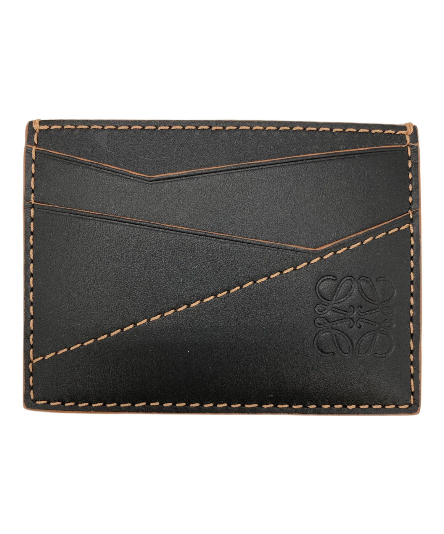 中古・古着通販】LOEWE (ロエベ) アナグラムロゴカードケース ブラック