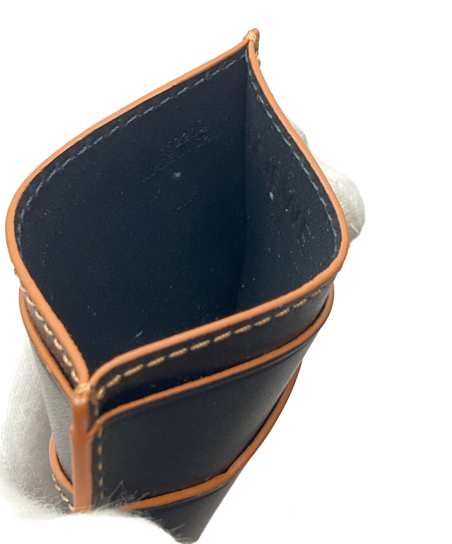 中古・古着通販】LOEWE (ロエベ) アナグラムロゴカードケース ブラック