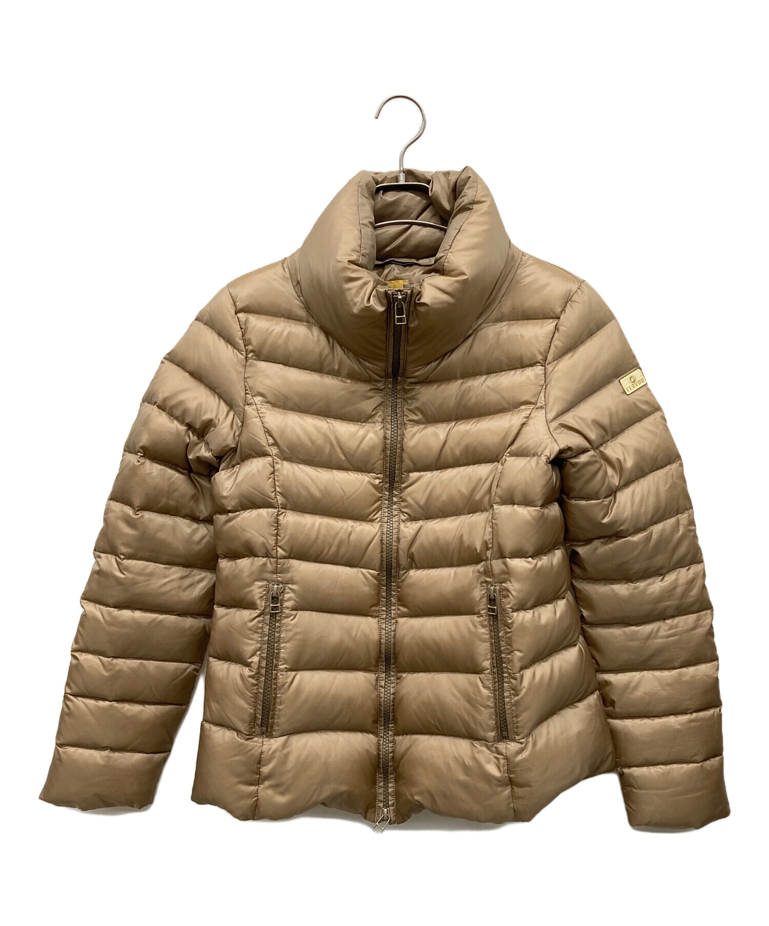 FERVOR / ダウンジャケット/42/ナイロン/BEG/無地/FAV101 中古・古着通販】fervor (フェーバー) ダウンジャケット ベージュ