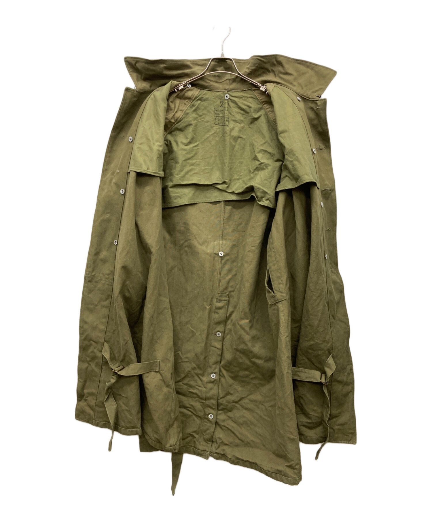 アプレッセ モールスキン生地モーターサイクルコートsize① オリーブ