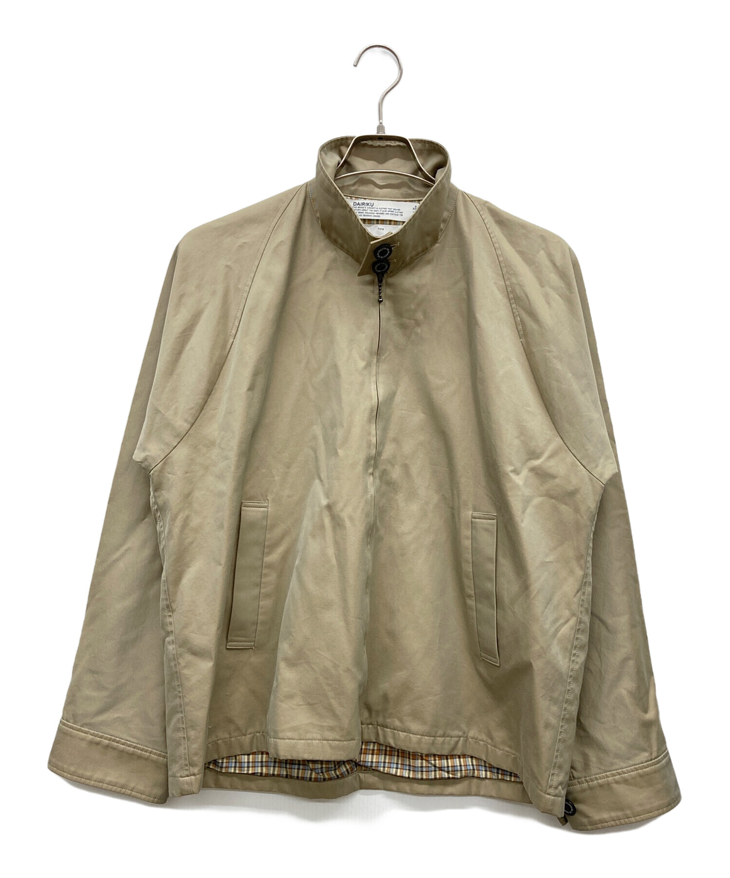 中古・古着通販】DAIRIKU (ダイリク) Drizzler Jacket ベージュ サイズ 