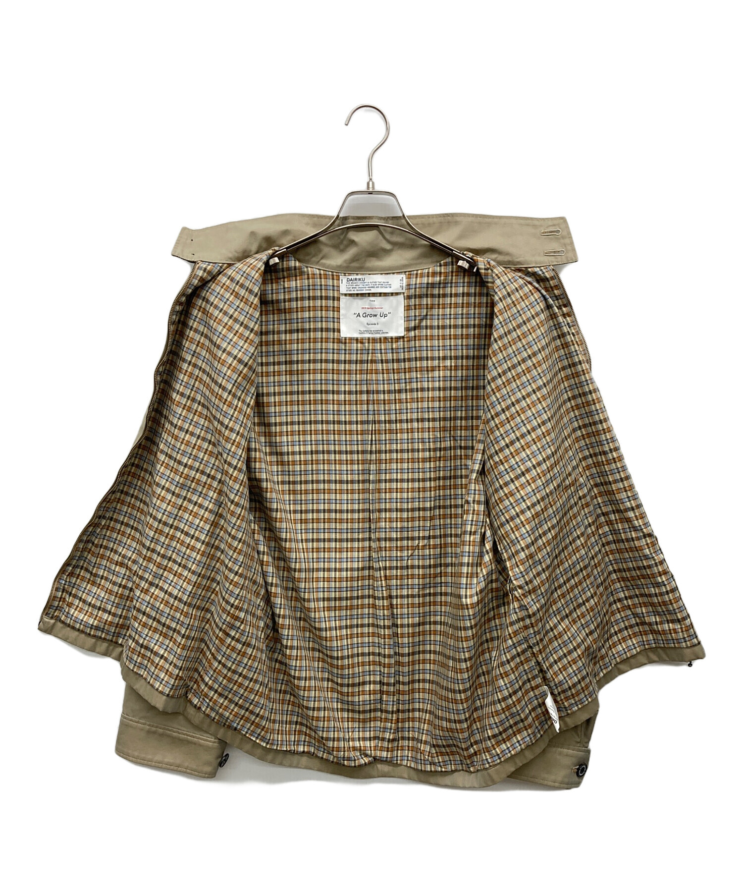 中古・古着通販】DAIRIKU (ダイリク) Drizzler Jacket ベージュ サイズ 
