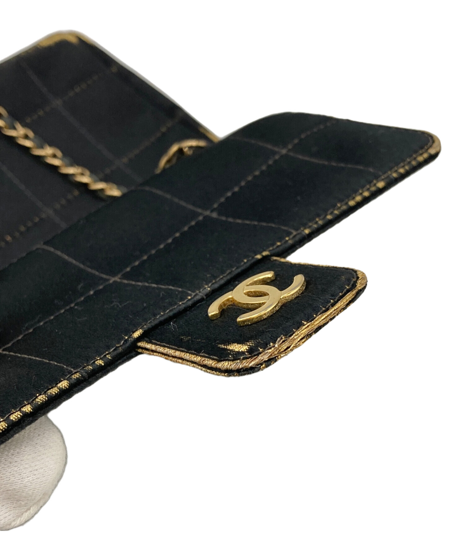 中古・古着通販】CHANEL (シャネル) チョコバーサテンチェーン