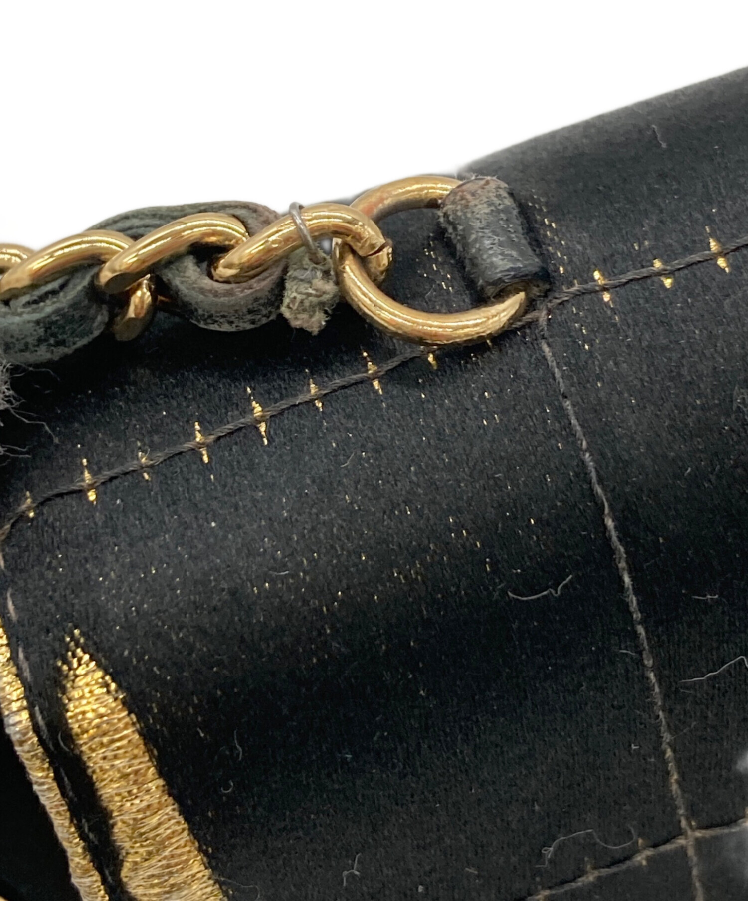 中古・古着通販】CHANEL (シャネル) チョコバーサテンチェーン