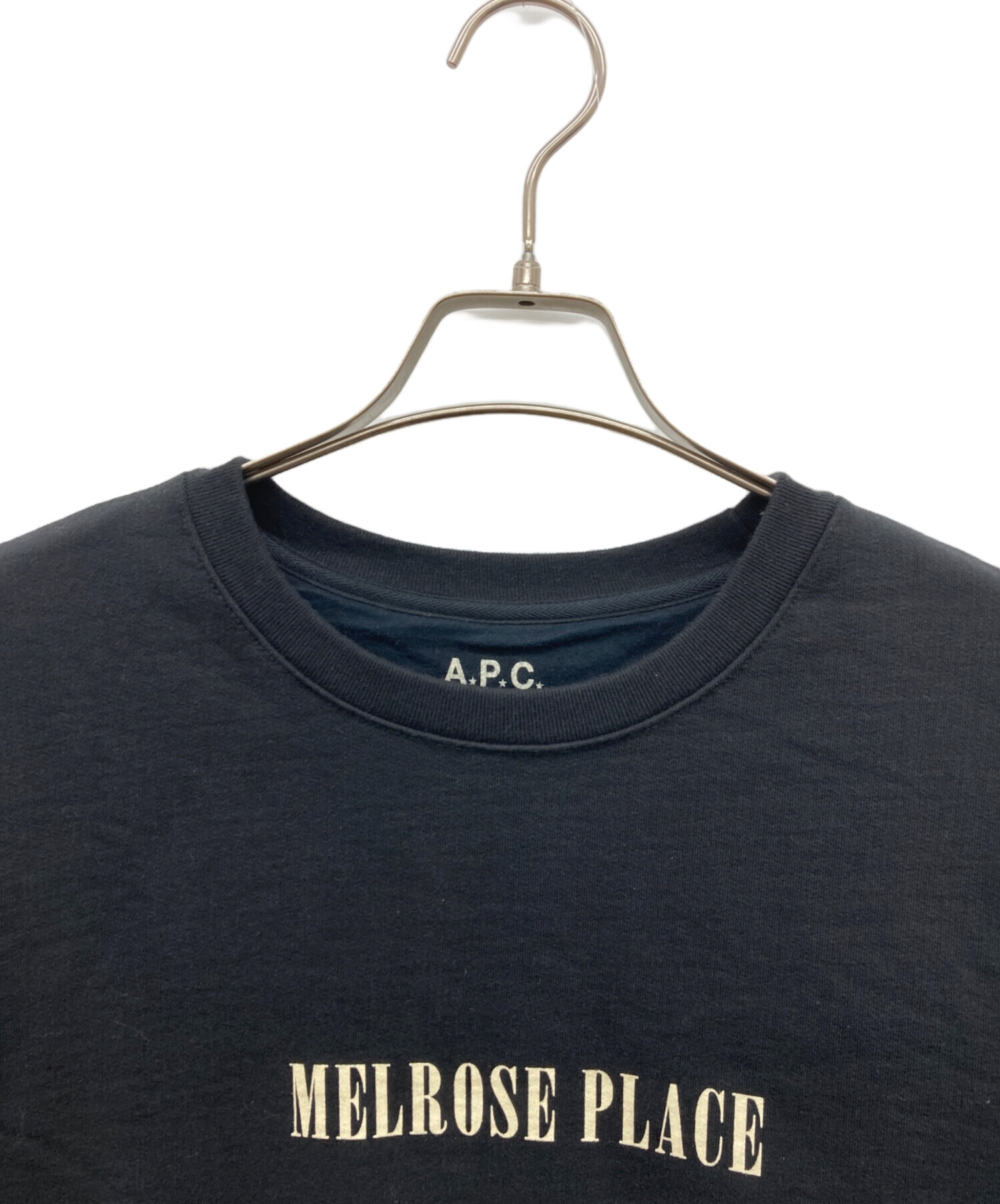 中古・古着通販】A.P.C. (アーペーセー) プリントスウェット ブラック 