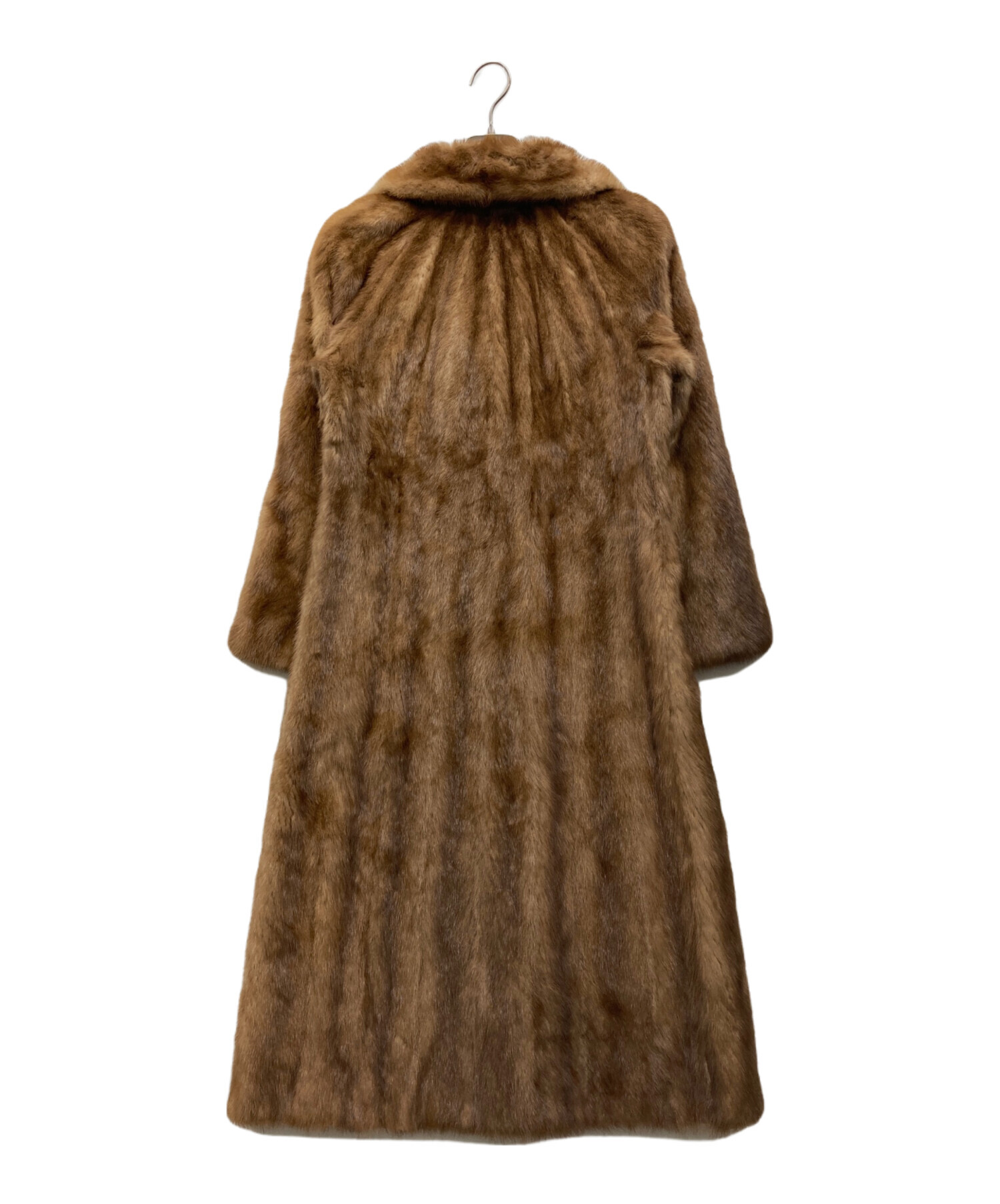 SAGA MINK サファイアミンク 毛皮 コート シルバーグレー ファーコート