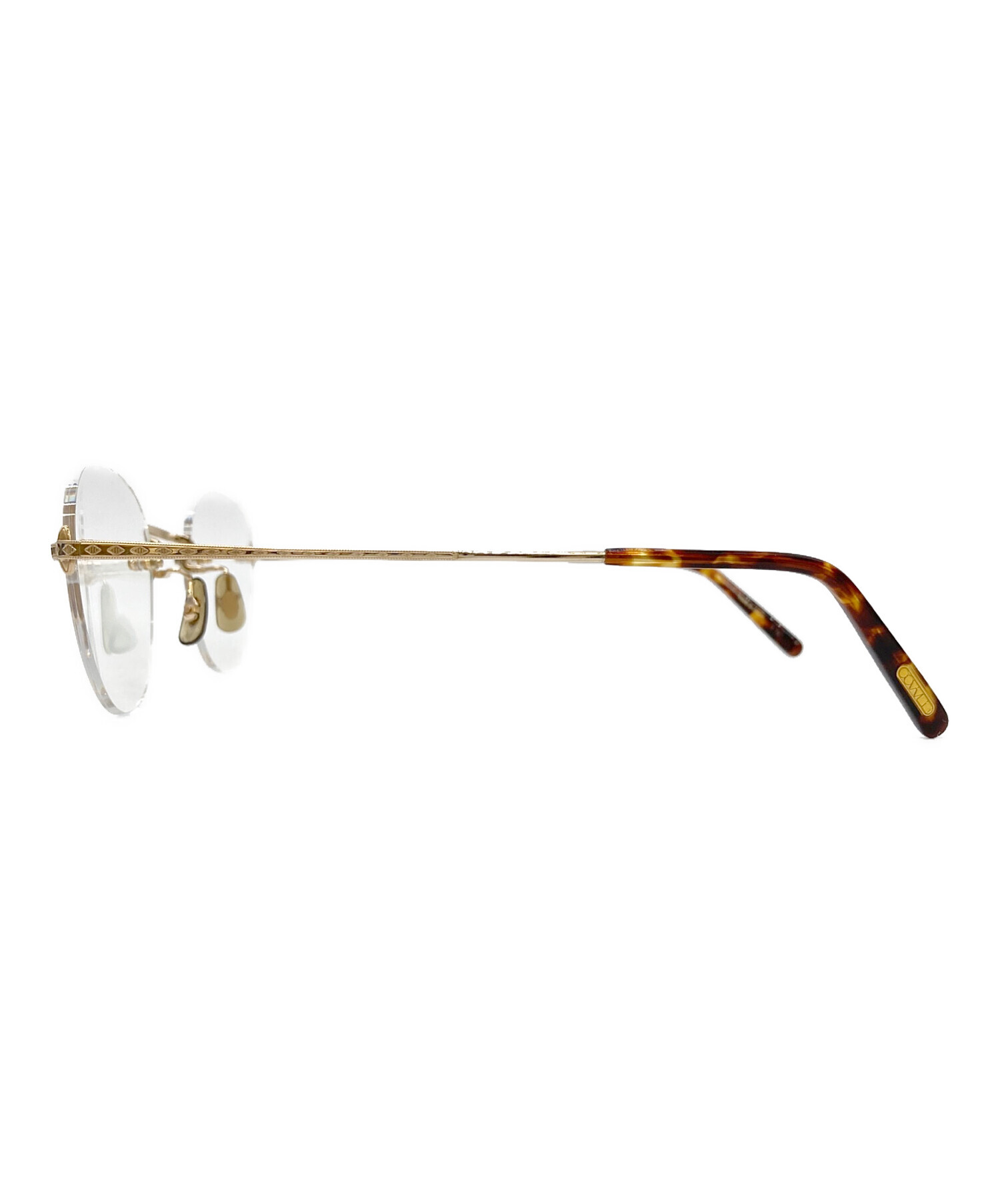 OLIVER PEOPLES オリバーピープルズ メガネ  黄 【古着】【中古】【送料無料】 中古・古着通販】OLIVER PEOPLES (オリバーピープルズ) リムレスアイ