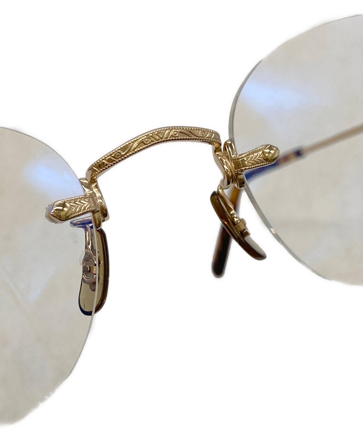 中古・古着通販】OLIVER PEOPLES (オリバーピープルズ) リムレスアイ 