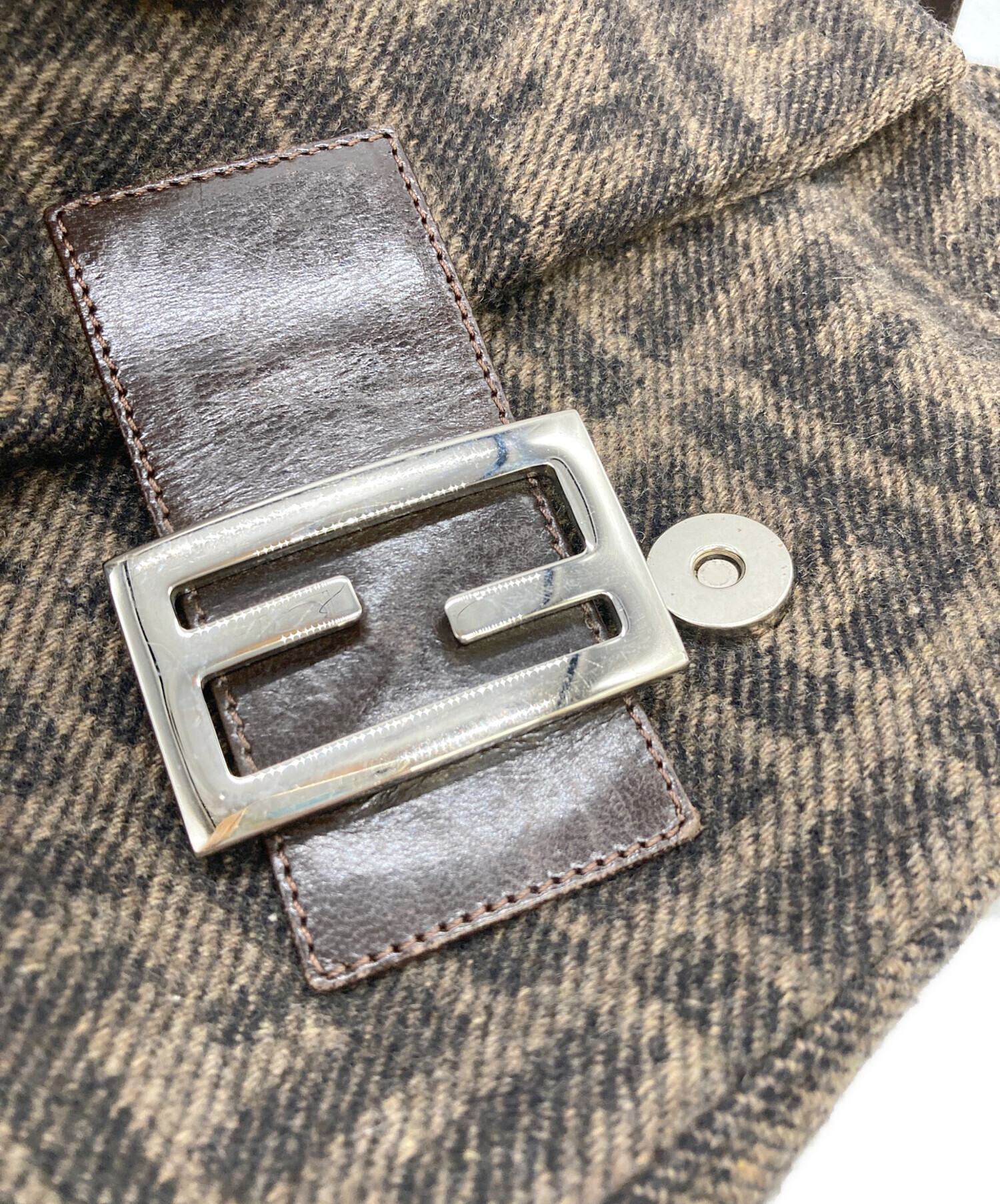 【中古】 マンマ質問箱 中古・古着通販】FENDI (フェンディ) マンマバケット ブラウン