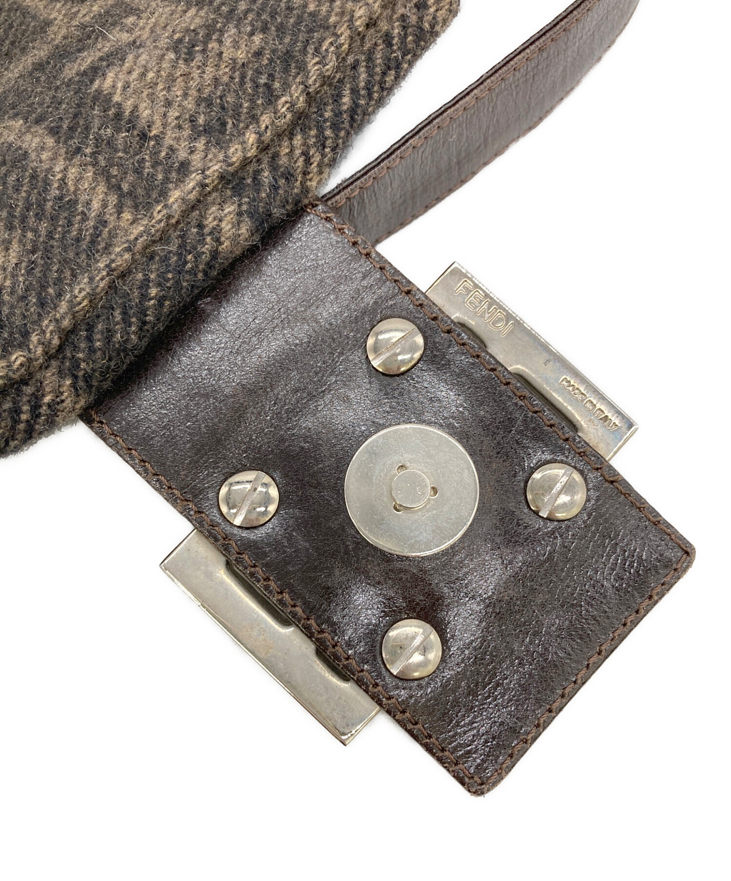 【中古】 マンマ質問箱 中古・古着通販】FENDI (フェンディ) マンマバケット ブラウン