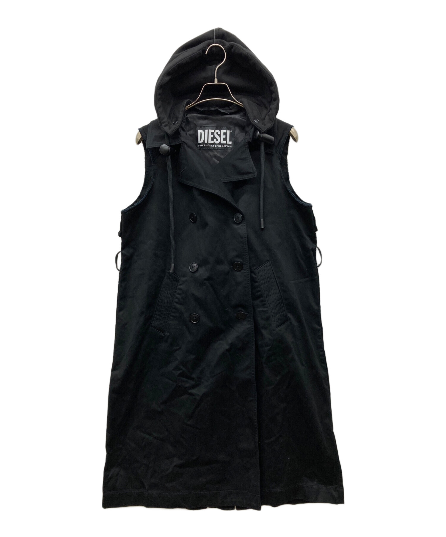 中古・古着通販】DIESEL (ディーゼル) コート ブラック サイズ:XXS