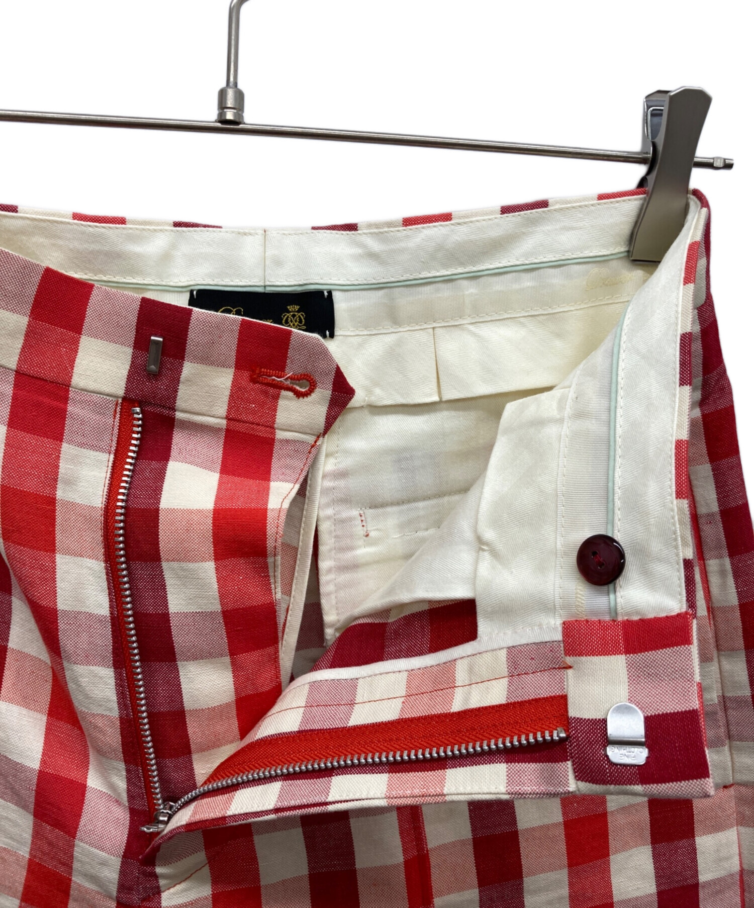 完売‼️drawer チェックドロストパンツ　ドゥロワー Drawer（ドゥロワー）の「＜Drawer（ドゥロワー）＞ ウールシルク