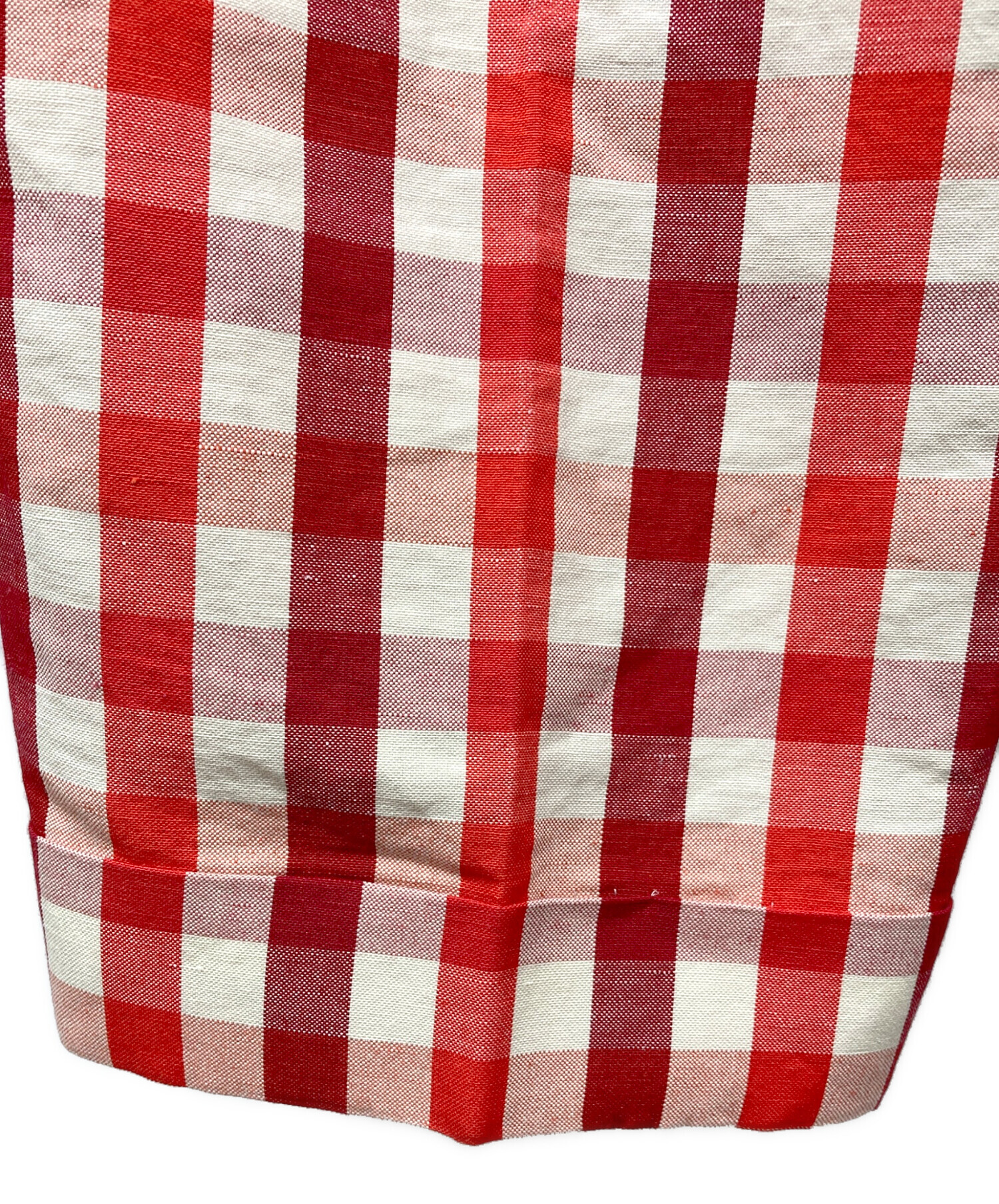 中古・古着通販】DRAWER (ドゥロワー) コットンヘンプチェックパンツ