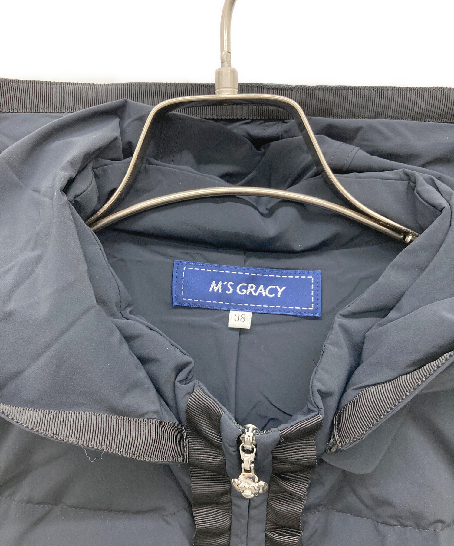 中古・古着通販】M'S GRACY (エムズグレイシー) ダウンベスト ブラック