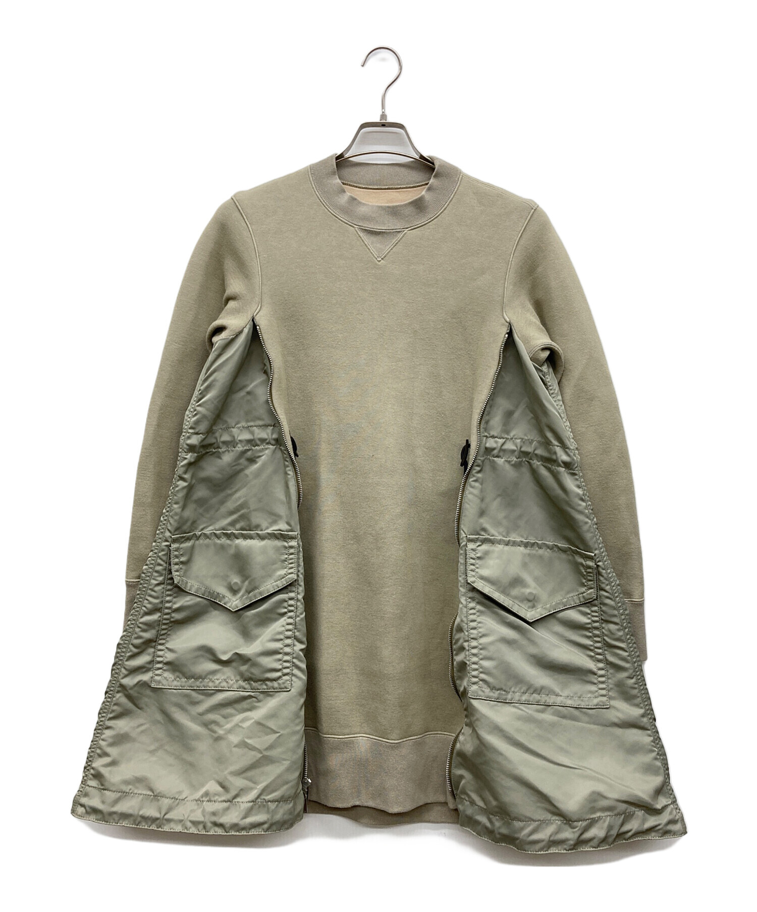 中古・古着通販】sacai (サカイ) Sponge Sweat x Nylon Twill Dress