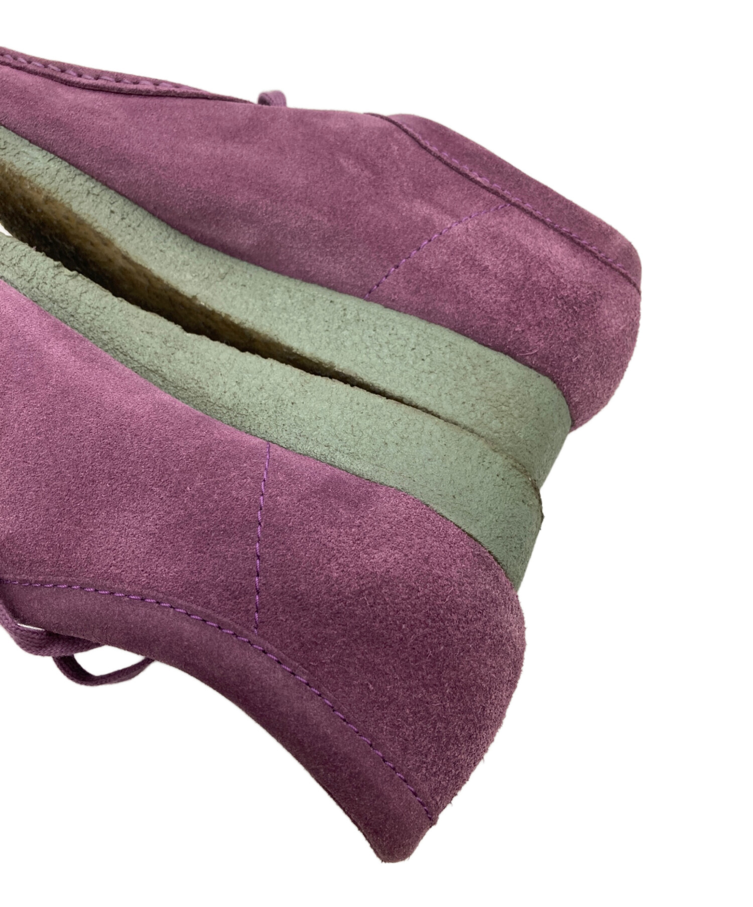 中古・古着通販】CLARKS (クラークス) Wallabee パープル サイズ:7 1