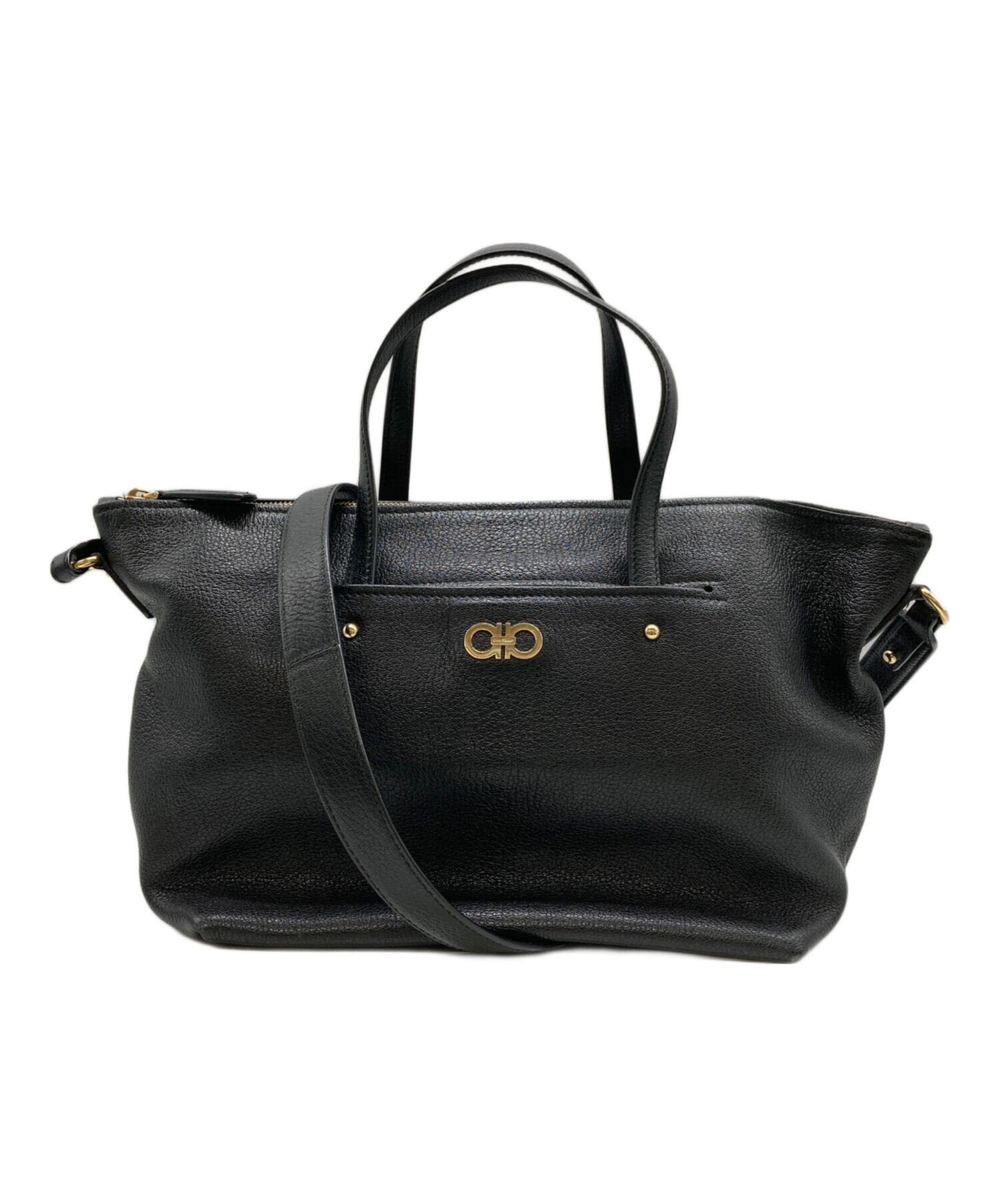 未使用品 サルヴァトーレフェラガモ ダブルガンチーニ ケース グリーン 中古・古着通販】Salvatore Ferragamo (サルヴァトーレ フェラガモ