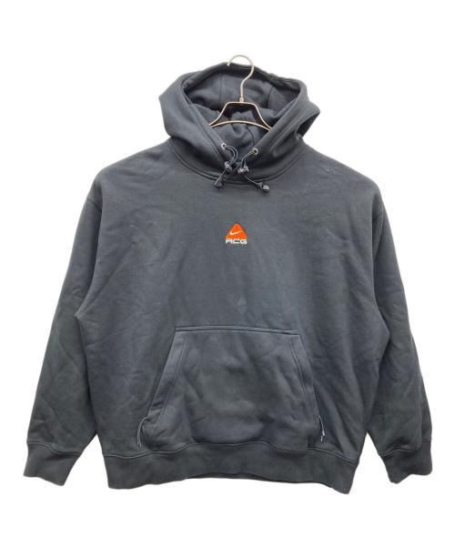 【美品】NIKE ACG　パッカブルフーディー パーカー Ｌサイズ ブラック 中古・古着通販】NIKE ACG (ナイキエージーシー) ロゴパーカー