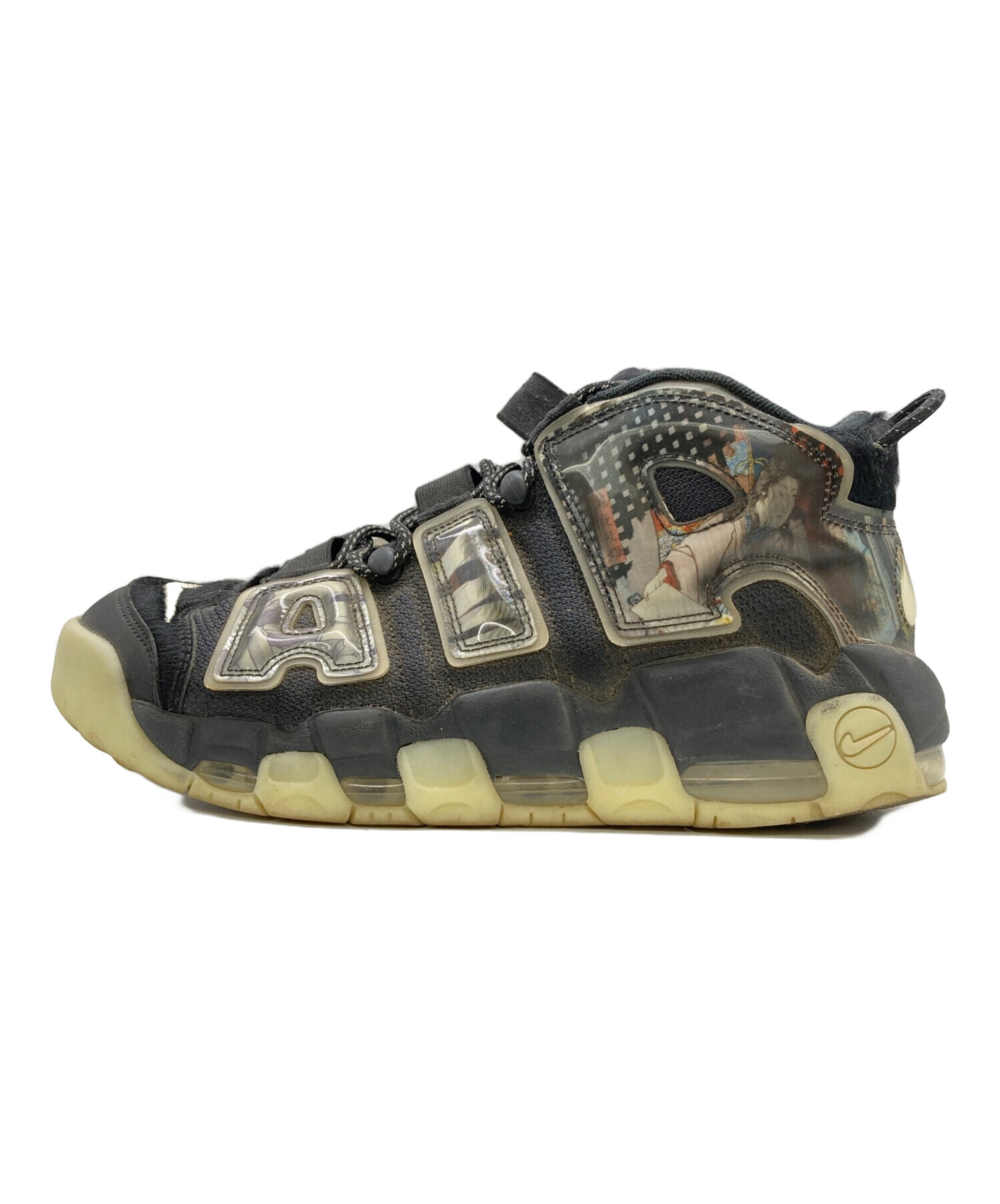 中古・古着通販】NIKE (ナイキ) AIR MORE UPTEMPO 96 ブラック サイズ 
