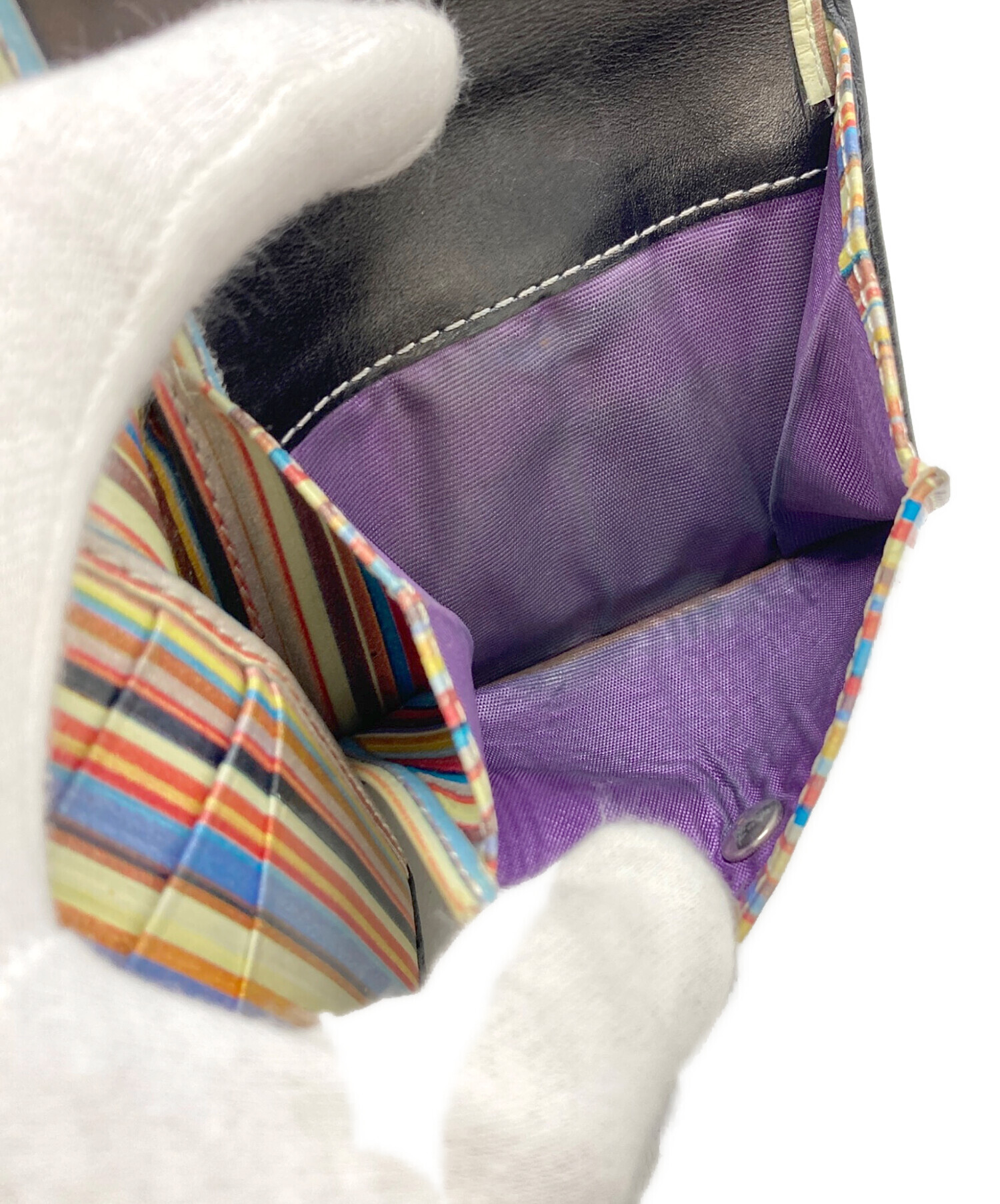 中古・古着通販】Paul Smith (ポールスミス) マルチストライプ2つ折り