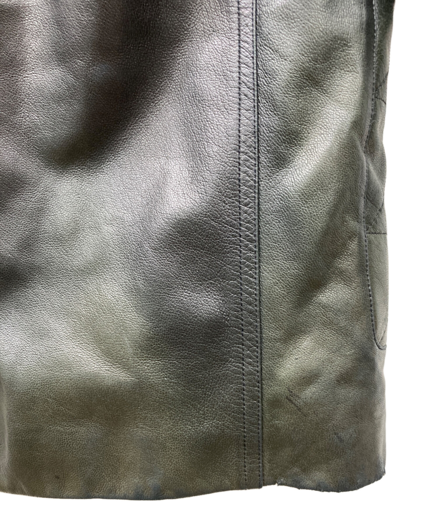Brioni レザーコート size50 中古・古着通販】BRIONI (ブリオーニ) カシミアライナー付レザー