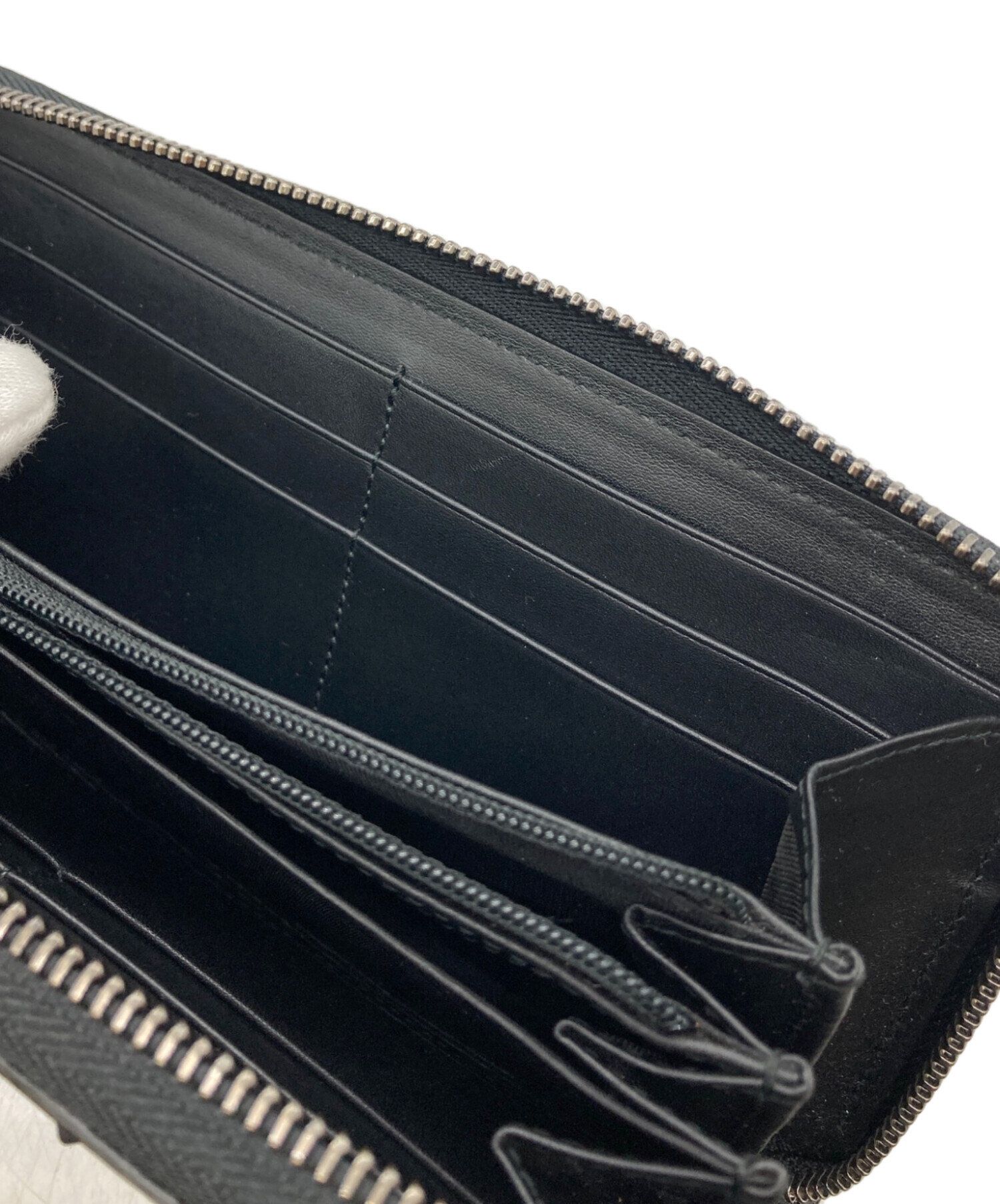 中古・古着通販】GUCCI (グッチ) スタッズラウンドファスナー ブラック 