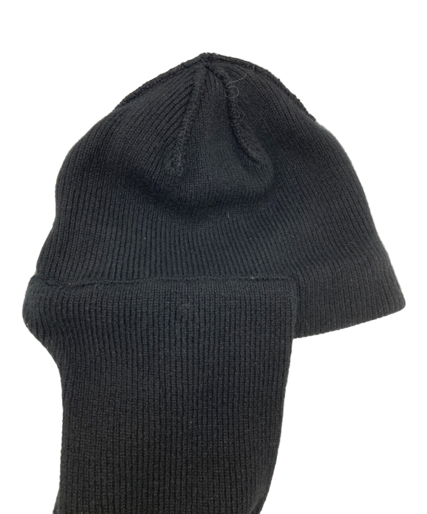 中古・古着通販】CLANE (クラネ) MUFFLER KNIT CAP ブラック サイズ:F