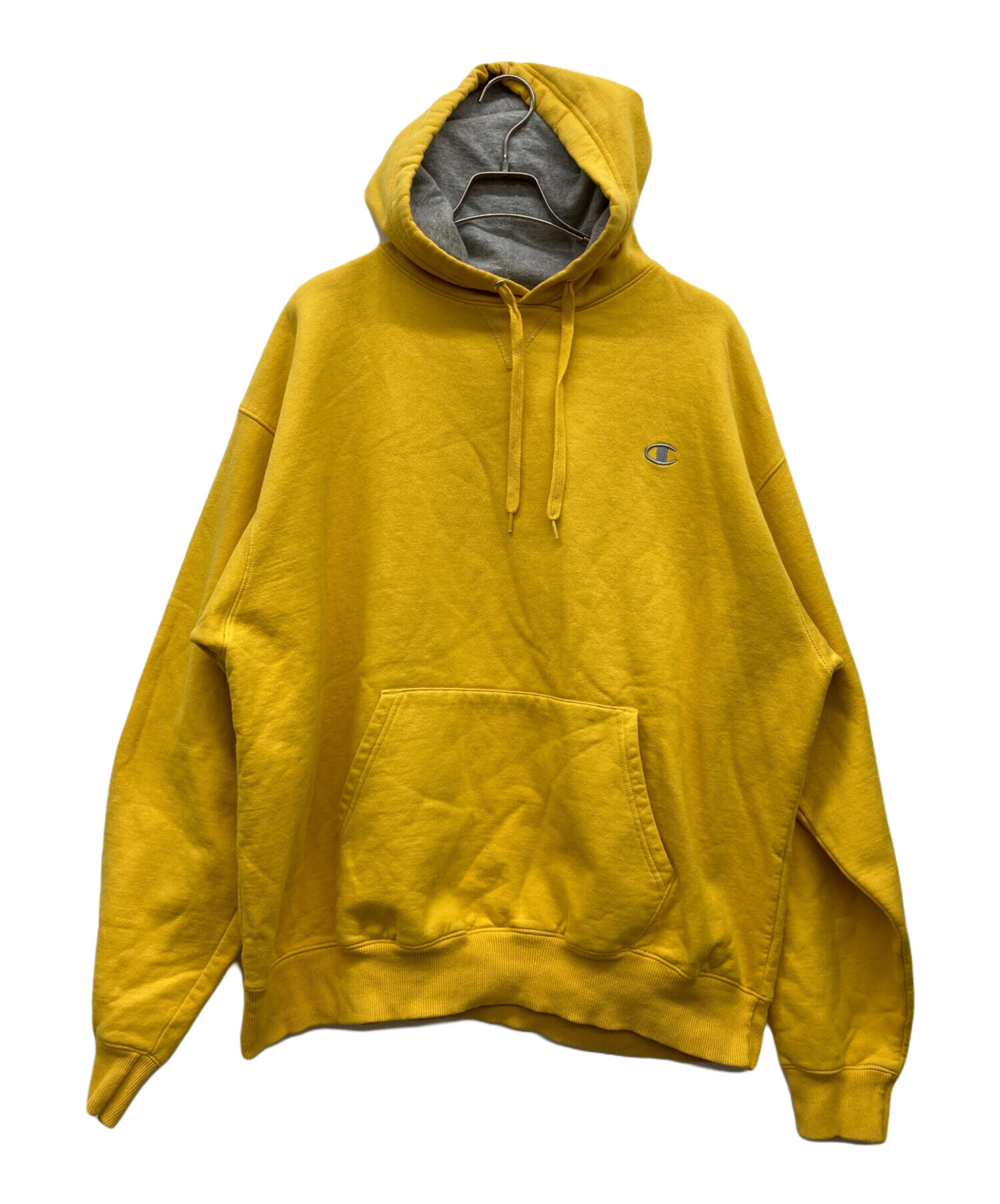 Championパーカー(XL.黄色) 中古・古着通販】Champion (チャンピオン) パーカー イエロー サイズ