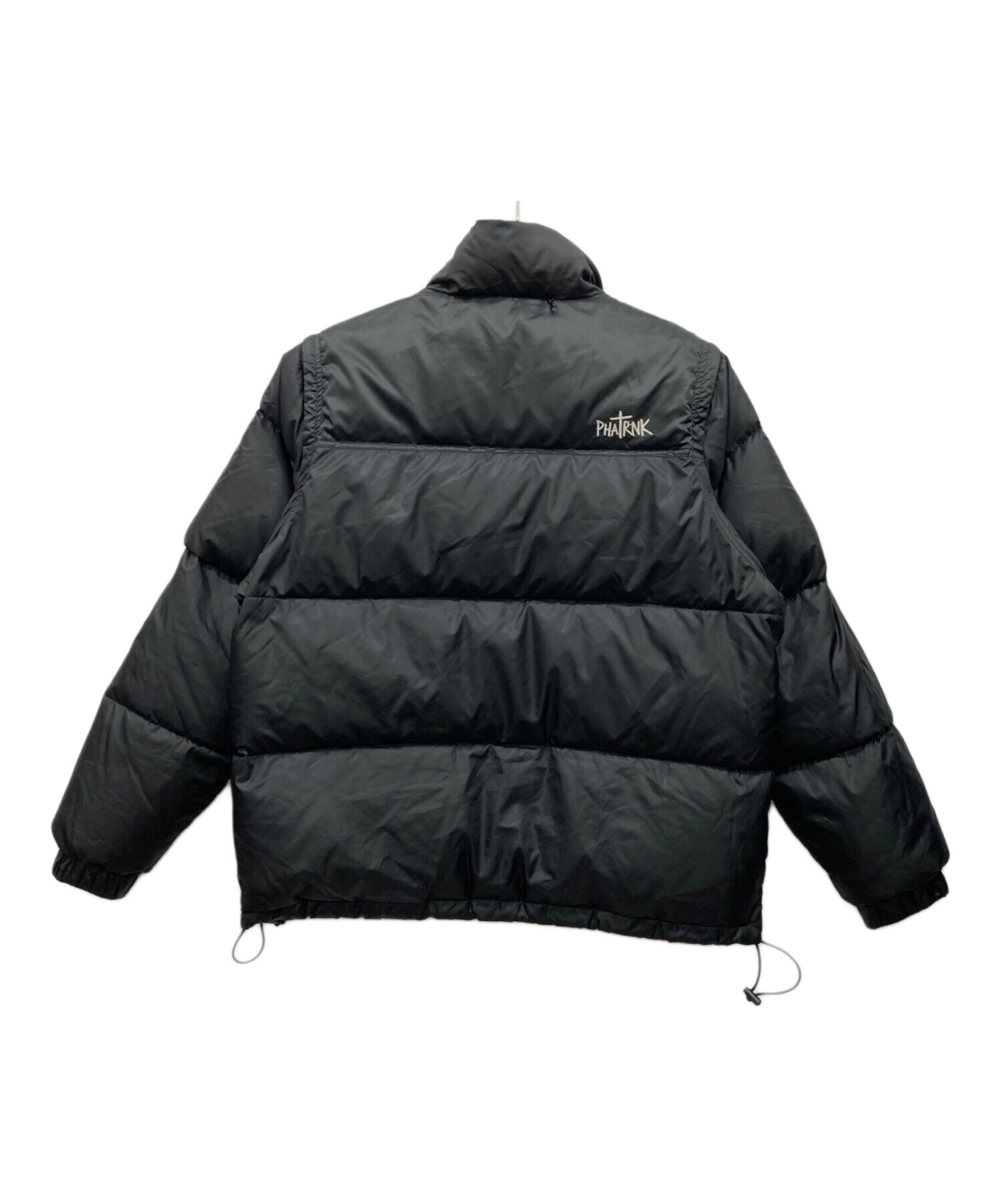 PHATRNK 黒 ダウンジャケット Mサイズ 中古・古着通販】PHATRNK (ファットランク) 2WAYダウンジャケット